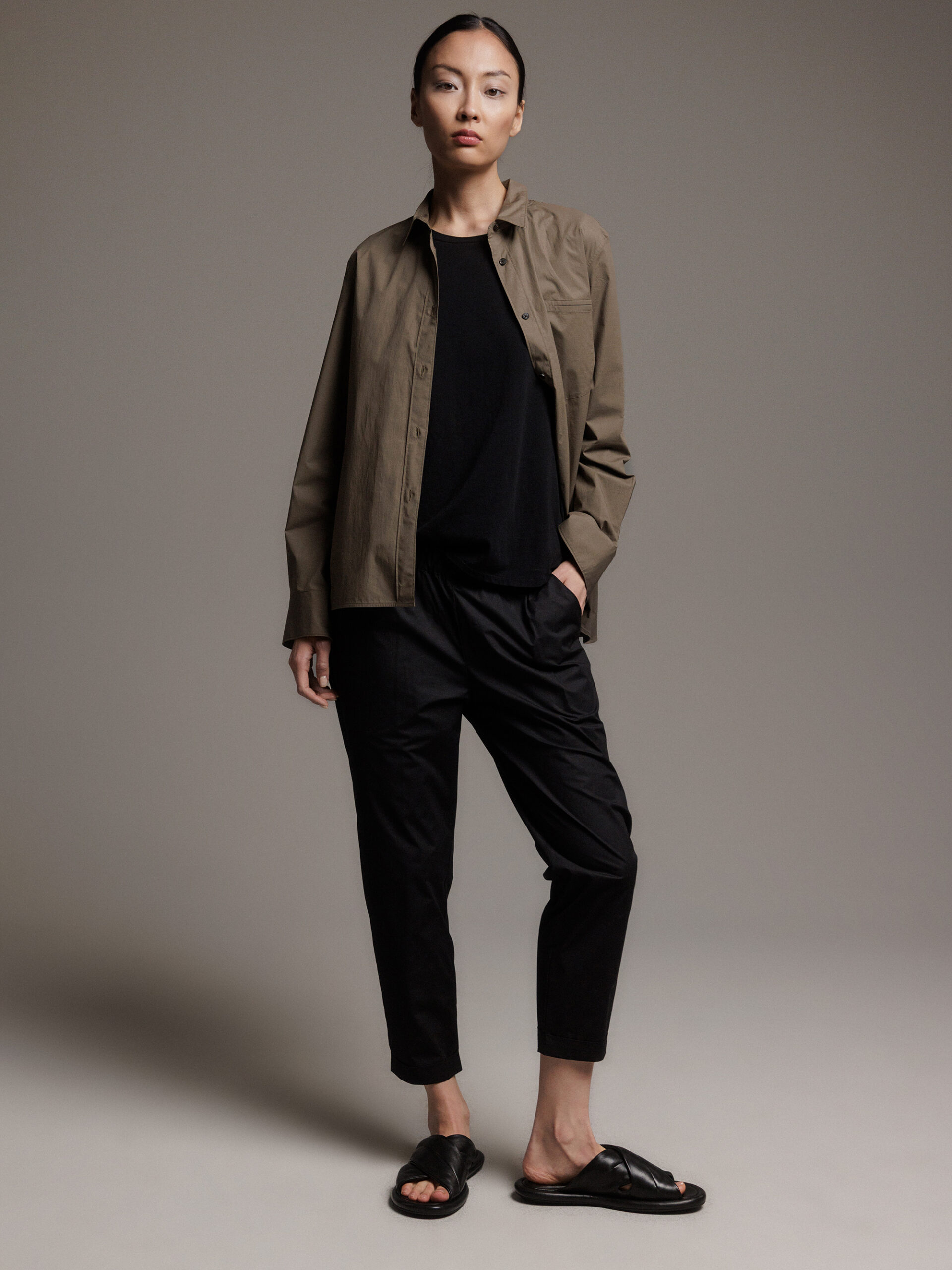 LIS LAREIDA Hose aus Baumwolle Damen (900 SCHWARZ)