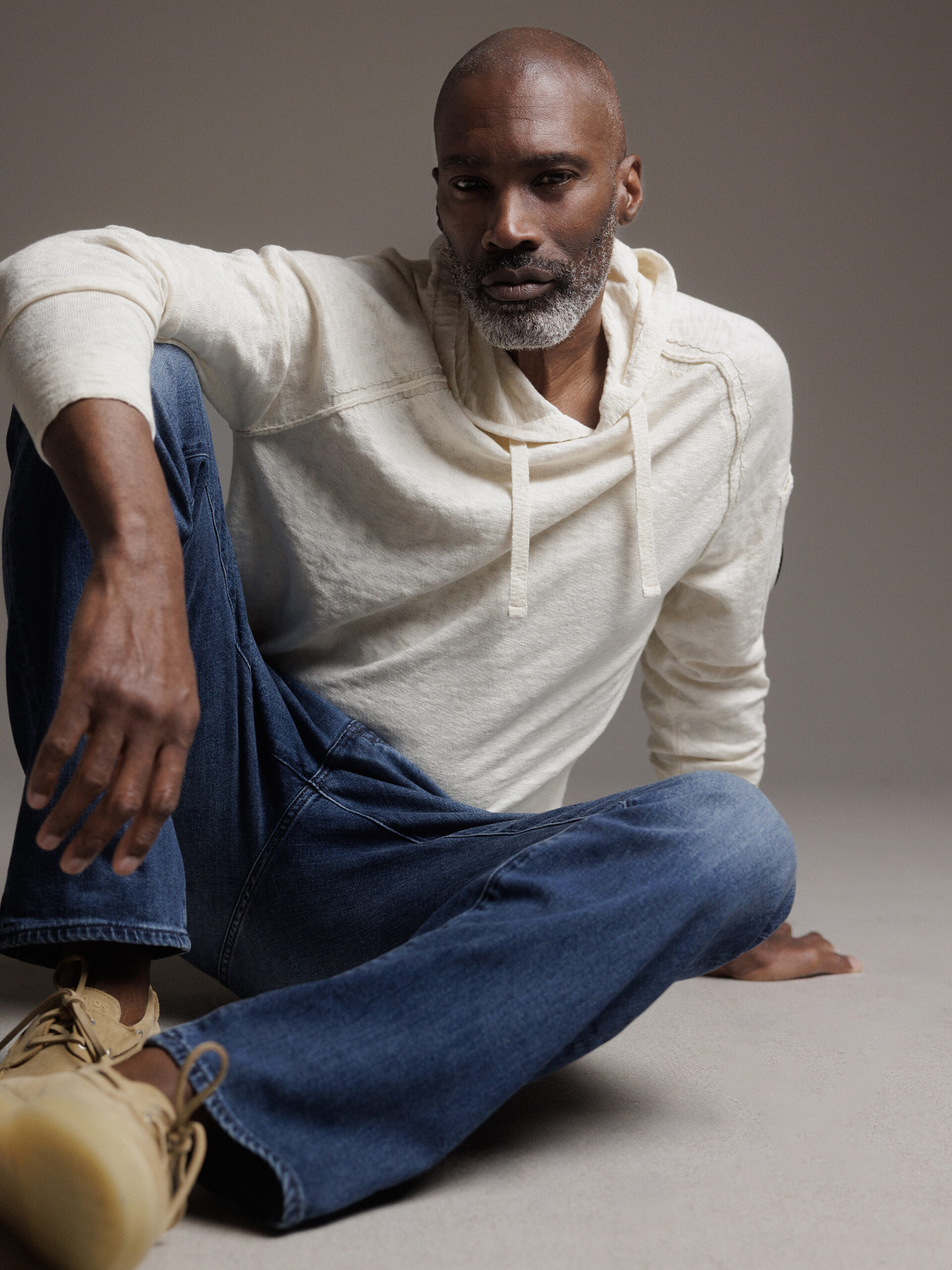 C.P. COMPANY Kapuzenpullover aus Baumwolle Herren (114 FROZEN DEW BEIGE)