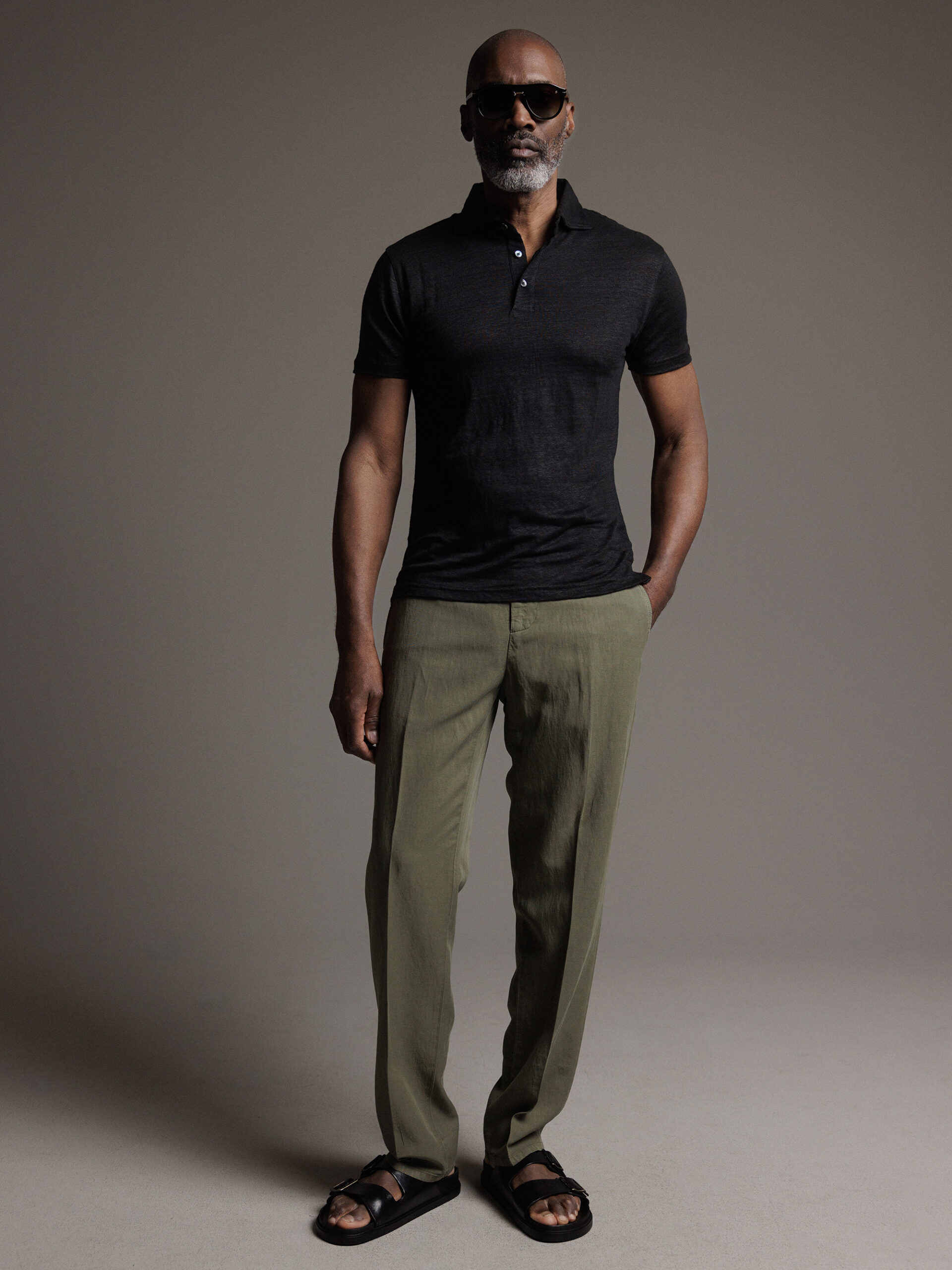 DONDUP Chinohose Herren (637 OLIV)