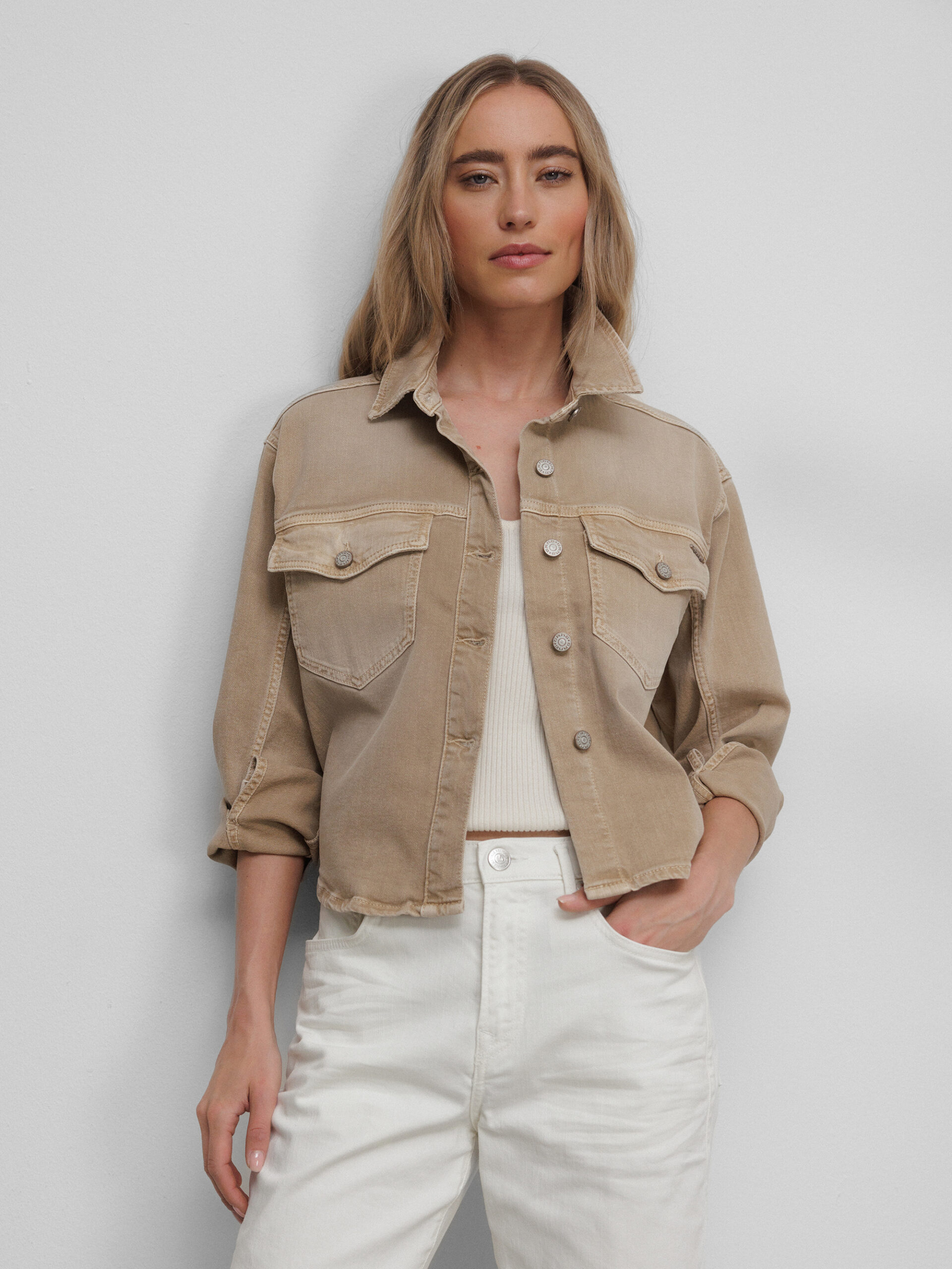 GANG-CHINI & COMPANY GMBH Jeansjacke Damen (6792 BEIGE)