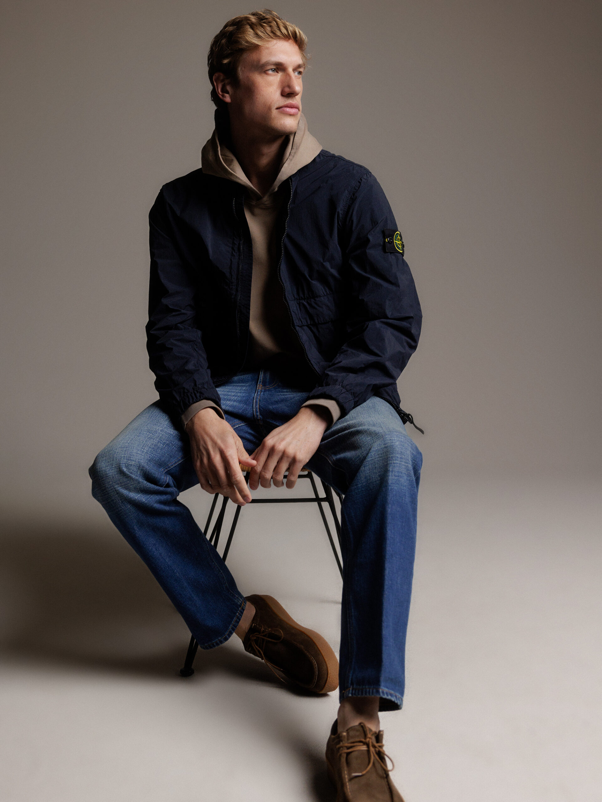 STONE ISLAND Leichte Übergangsjacke Herren (V0020 NAVY BLUE)