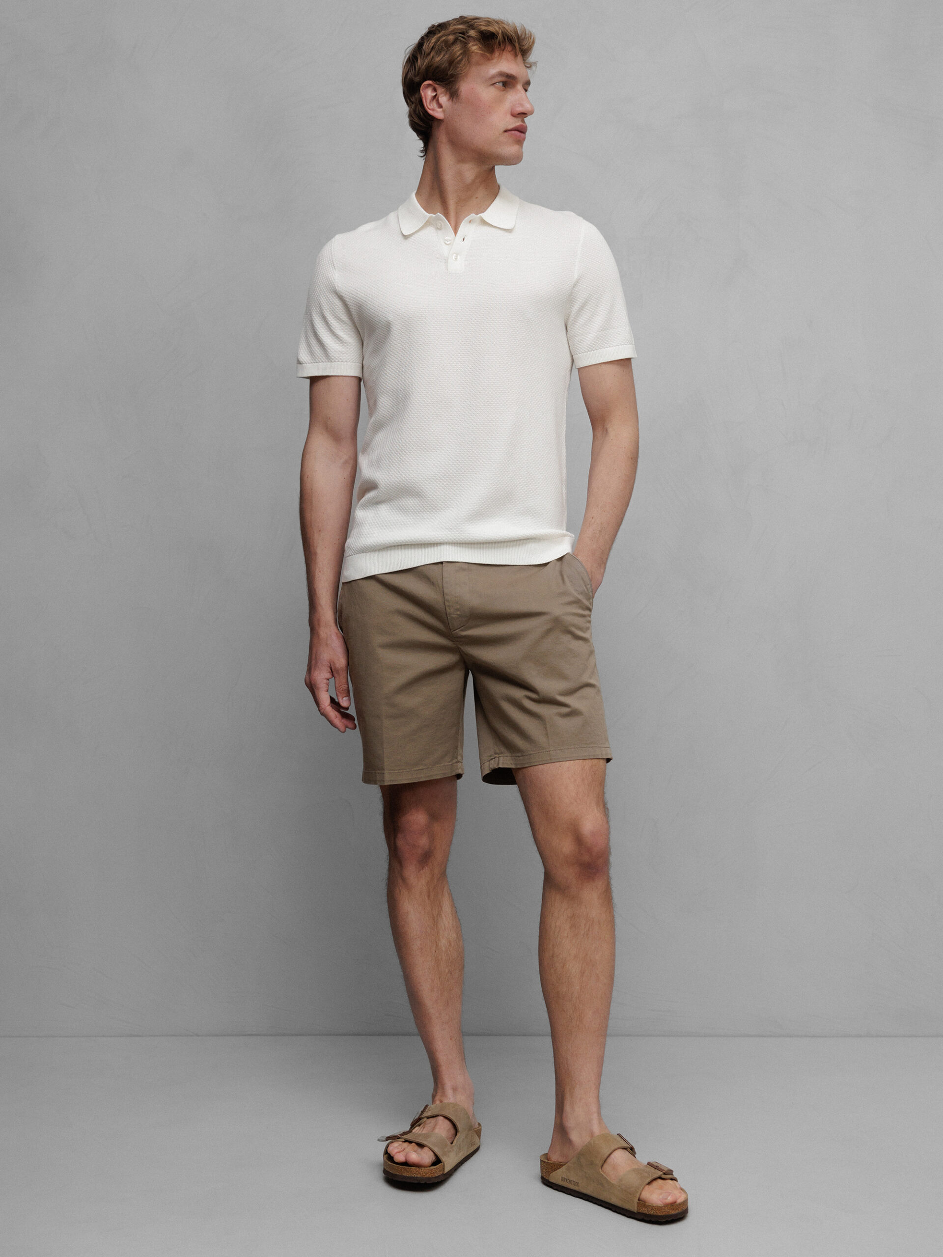DONDUP Bermudas aus Baumwolle Herren (718 MILITARY)
