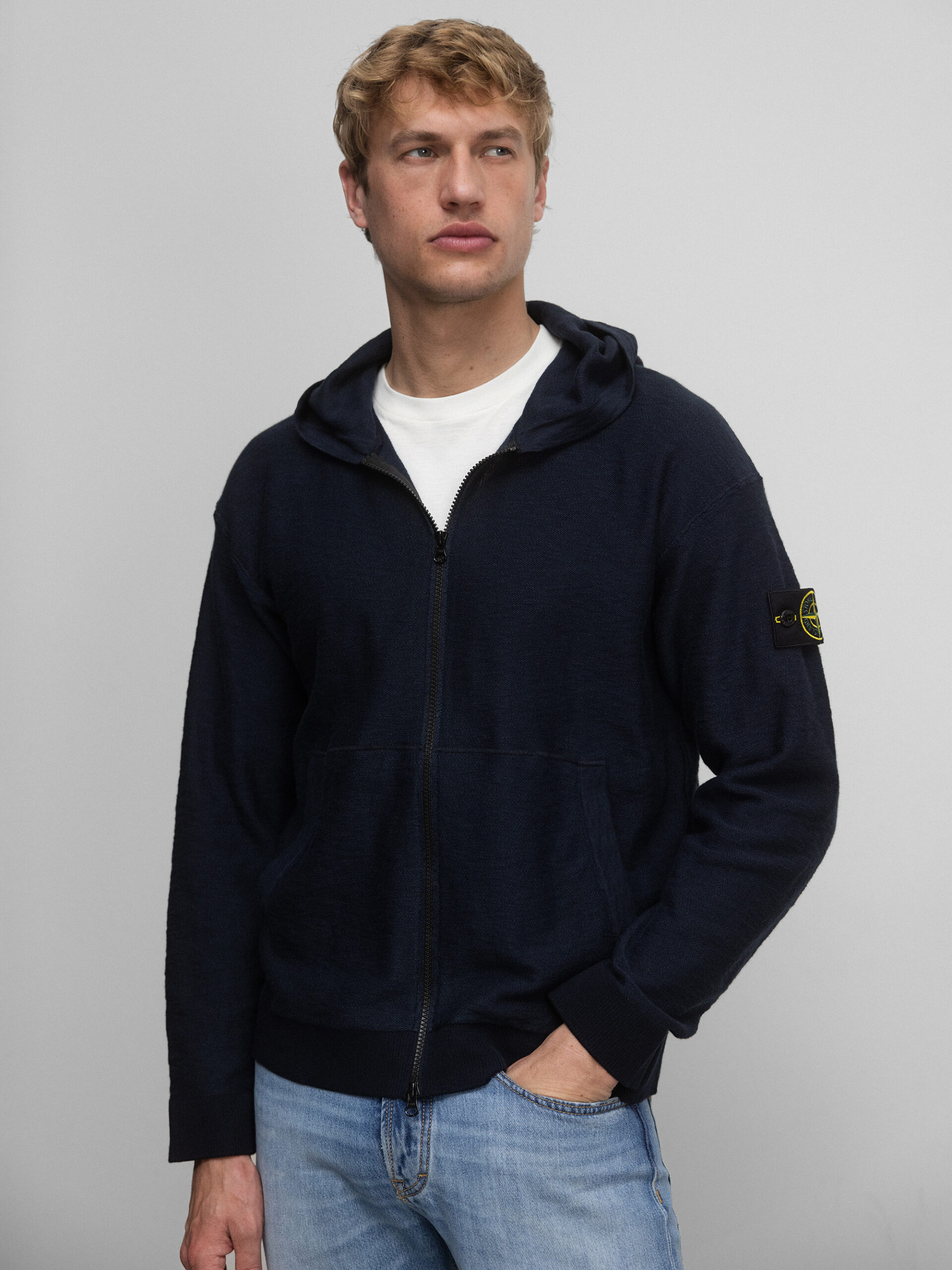 STONE ISLAND Strickjacke aus Baumwolle Herren (V0020 NAVY BLUE)