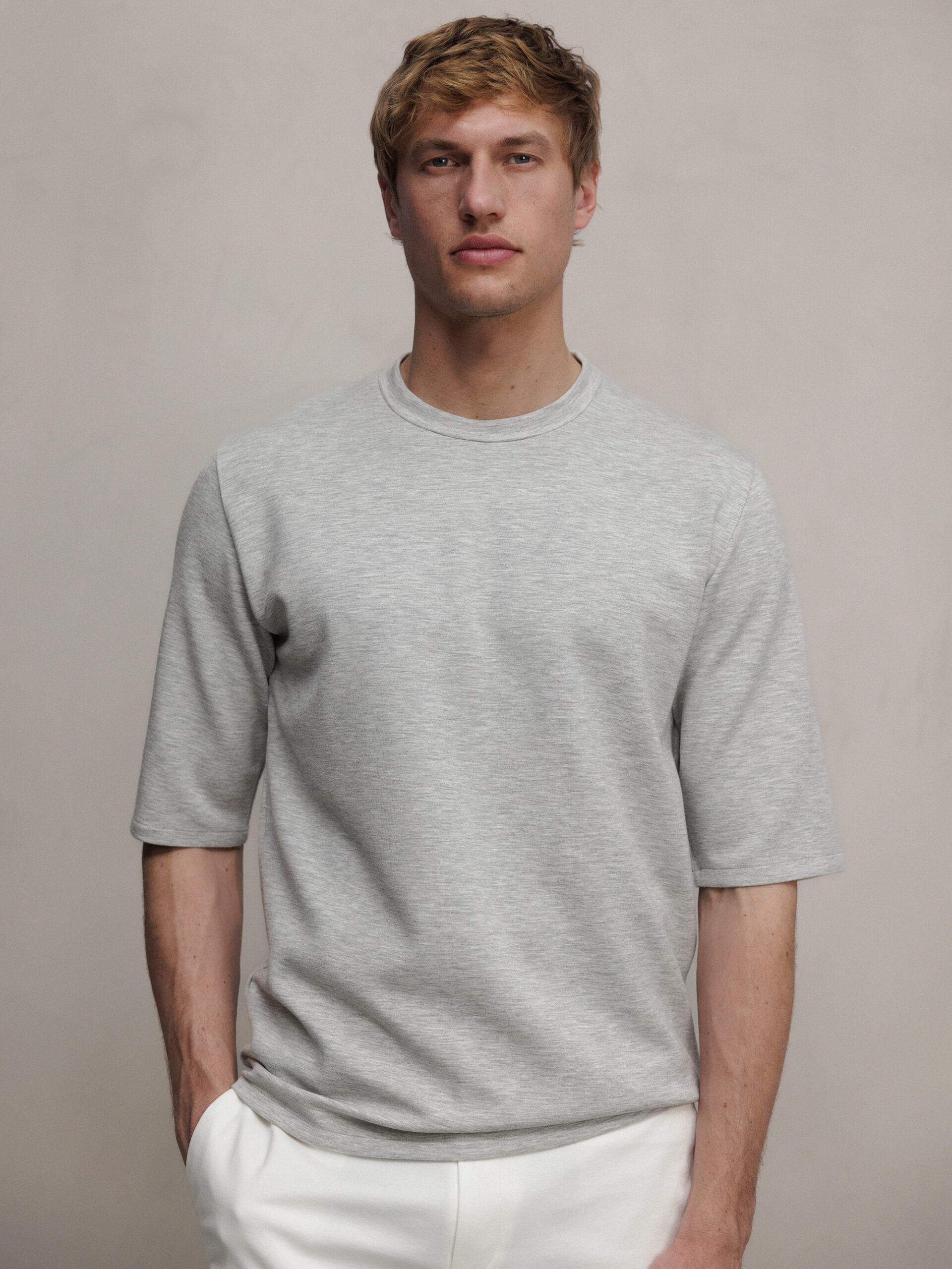 KIEFERMANN T-Shirt Herren (230 ICE GREY MEL)