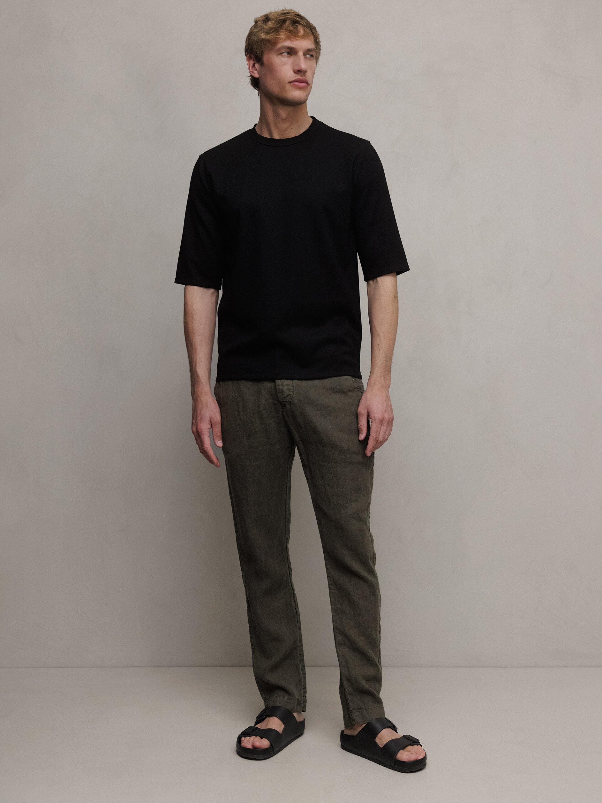 HANNES ROETHER Hose aus Leinen Herren (BOOK)