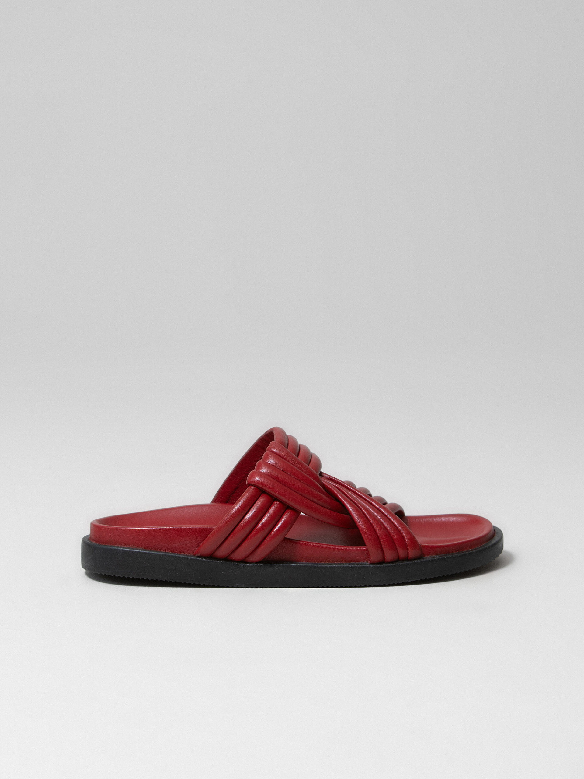 MOSAIC Sandalen aus Leder Damen (ROT)