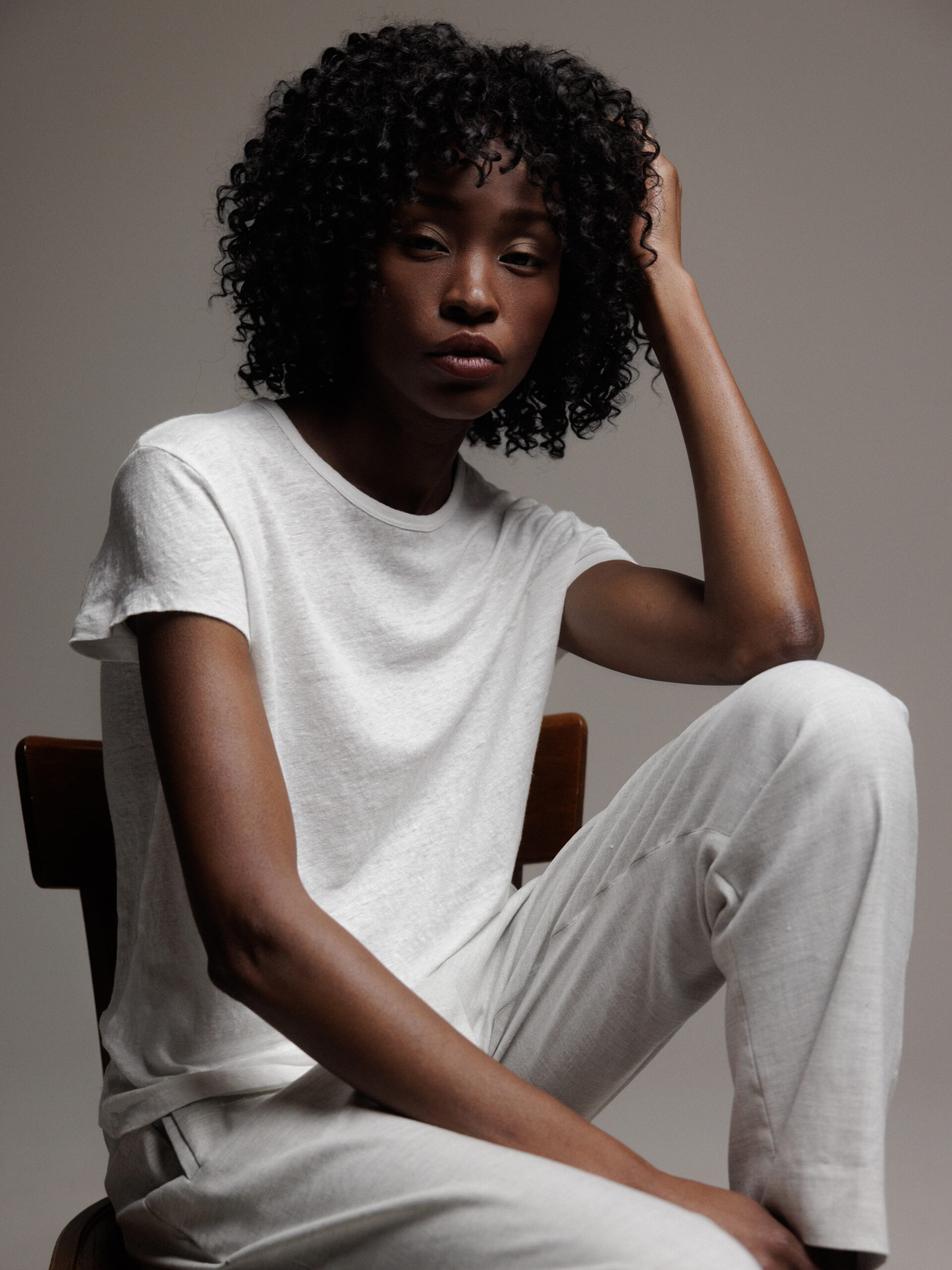 DANIELS T-Shirt aus Leinen Damen (WEISS)