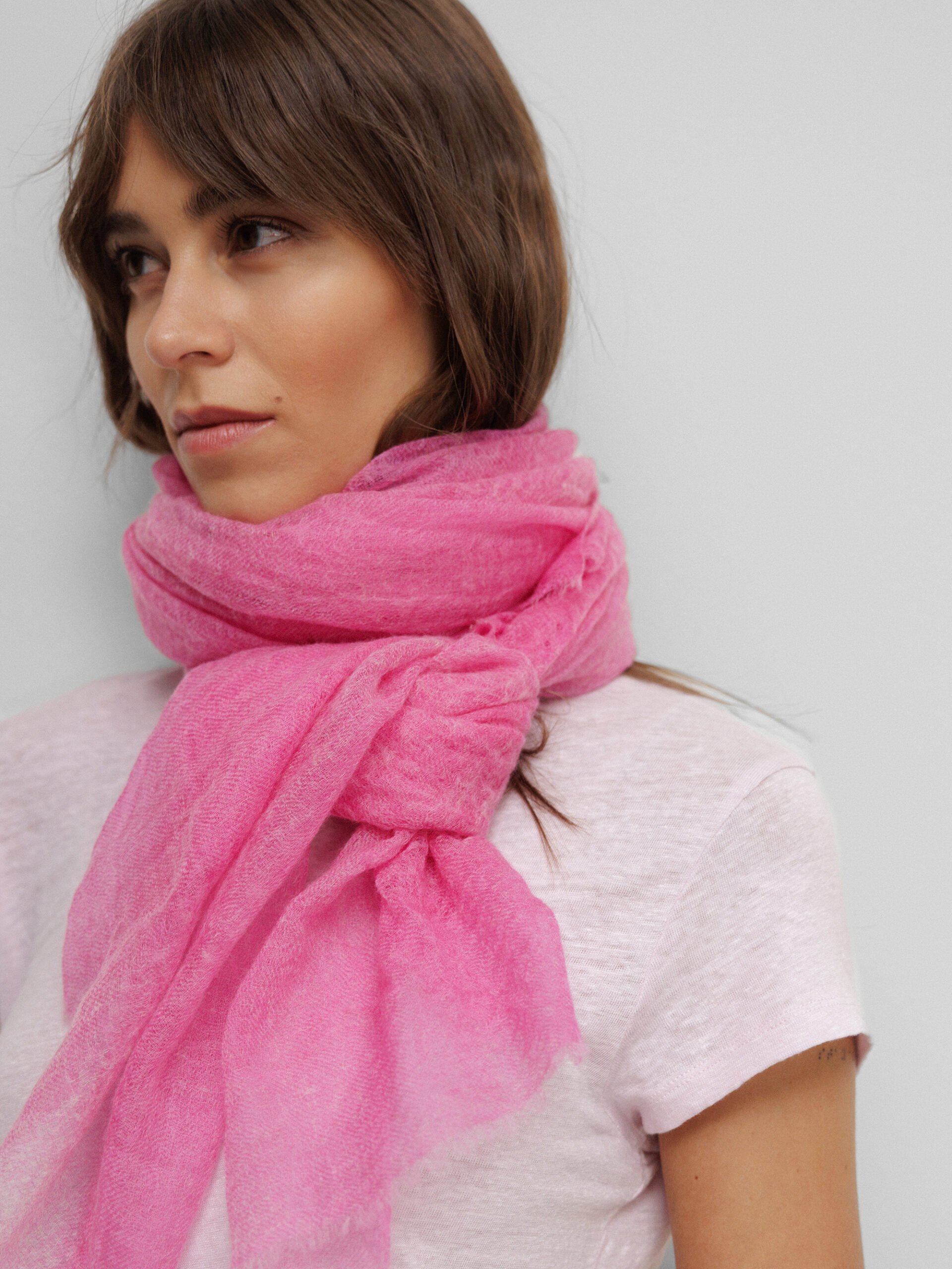 MEL & DAVIS Schal aus Cashmere Damen (KORALLE)