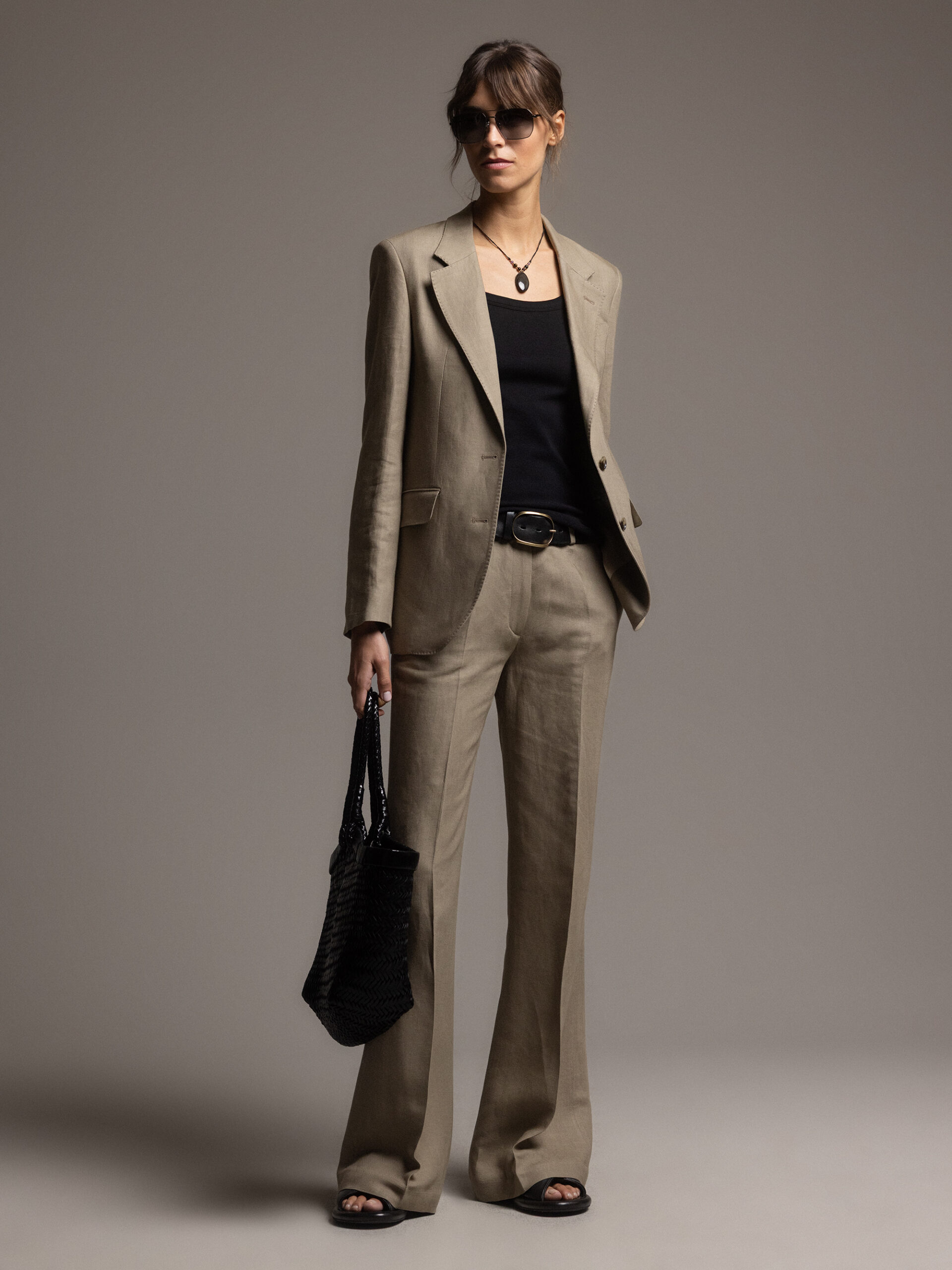 DANIELS Hose aus Leinen Damen (TOFFEE 1514)