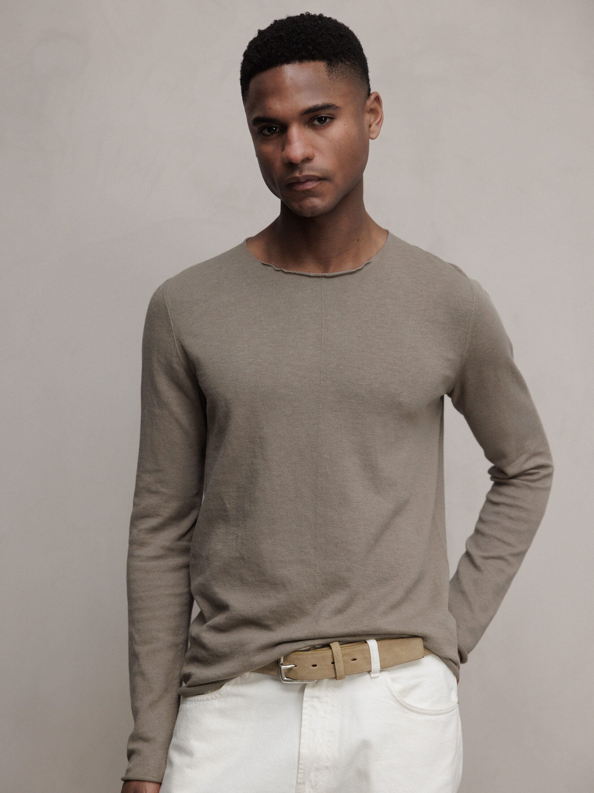 HANNES ROETHER Feinstrickpullover aus Baumwolle Herren (CASE)