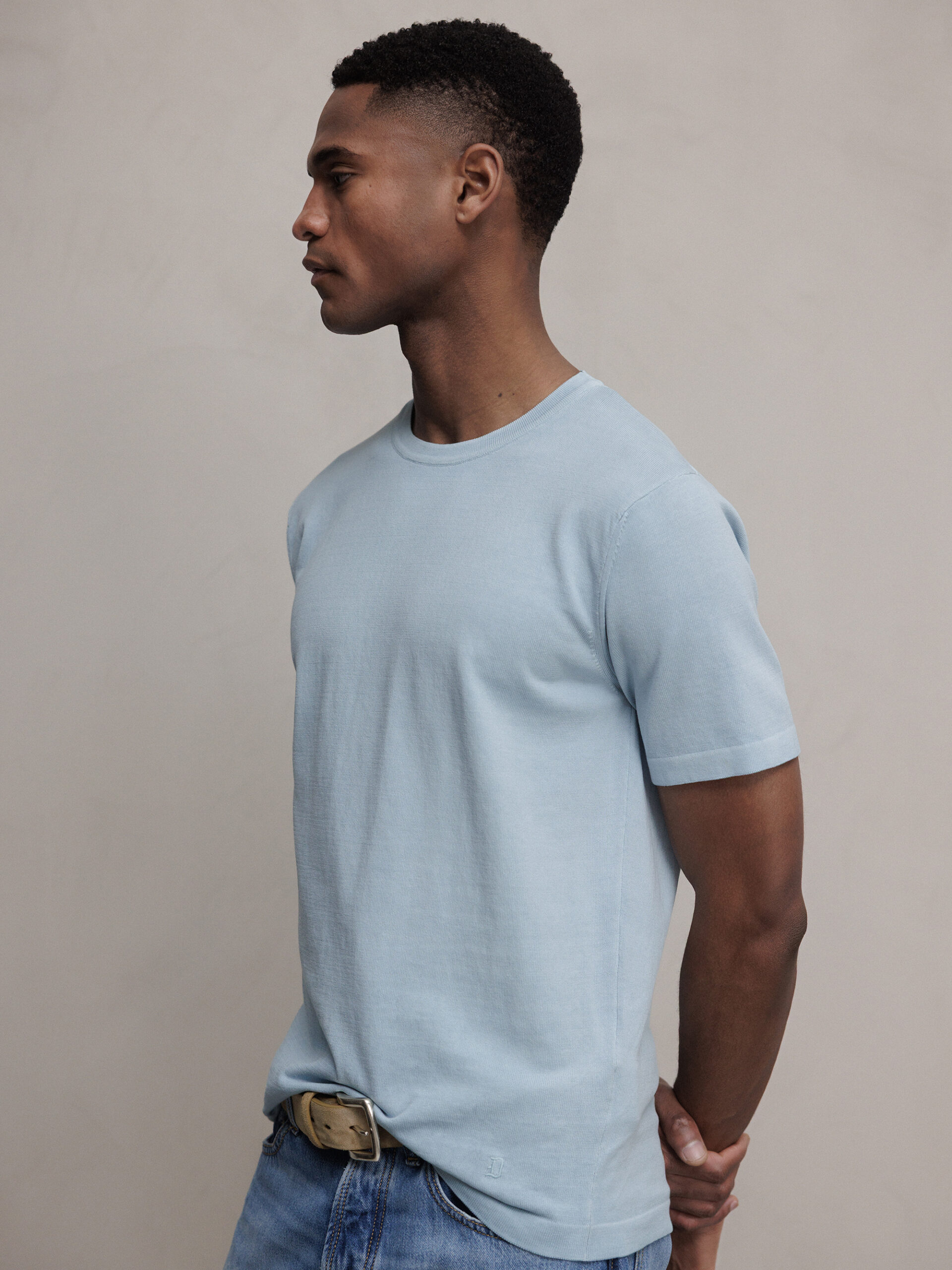 DONDUP T-Shirt aus Baumwolle Herren (807 BLUE)