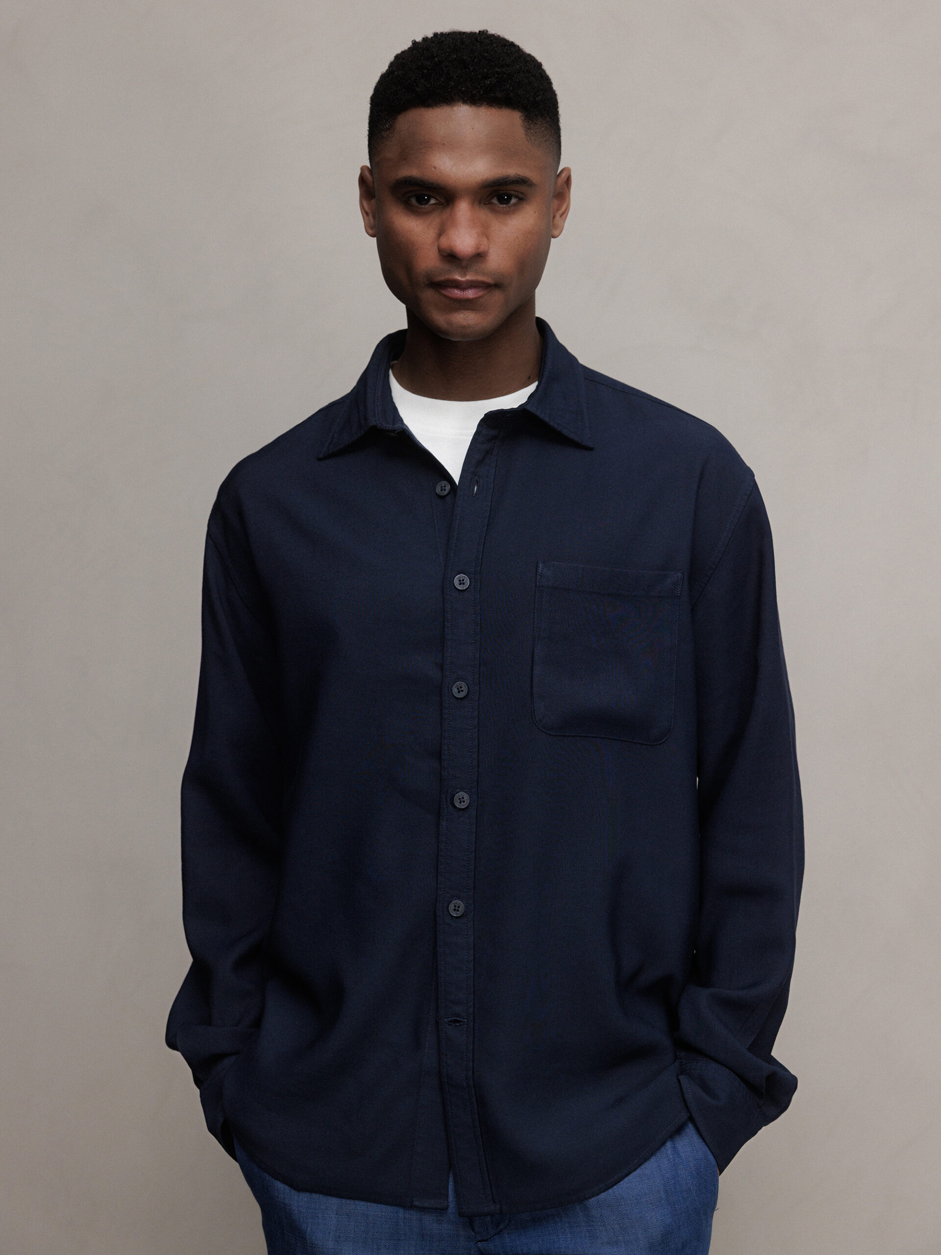 NN07 Durchgeknöpftes Hemd Herren (200 NAVY)