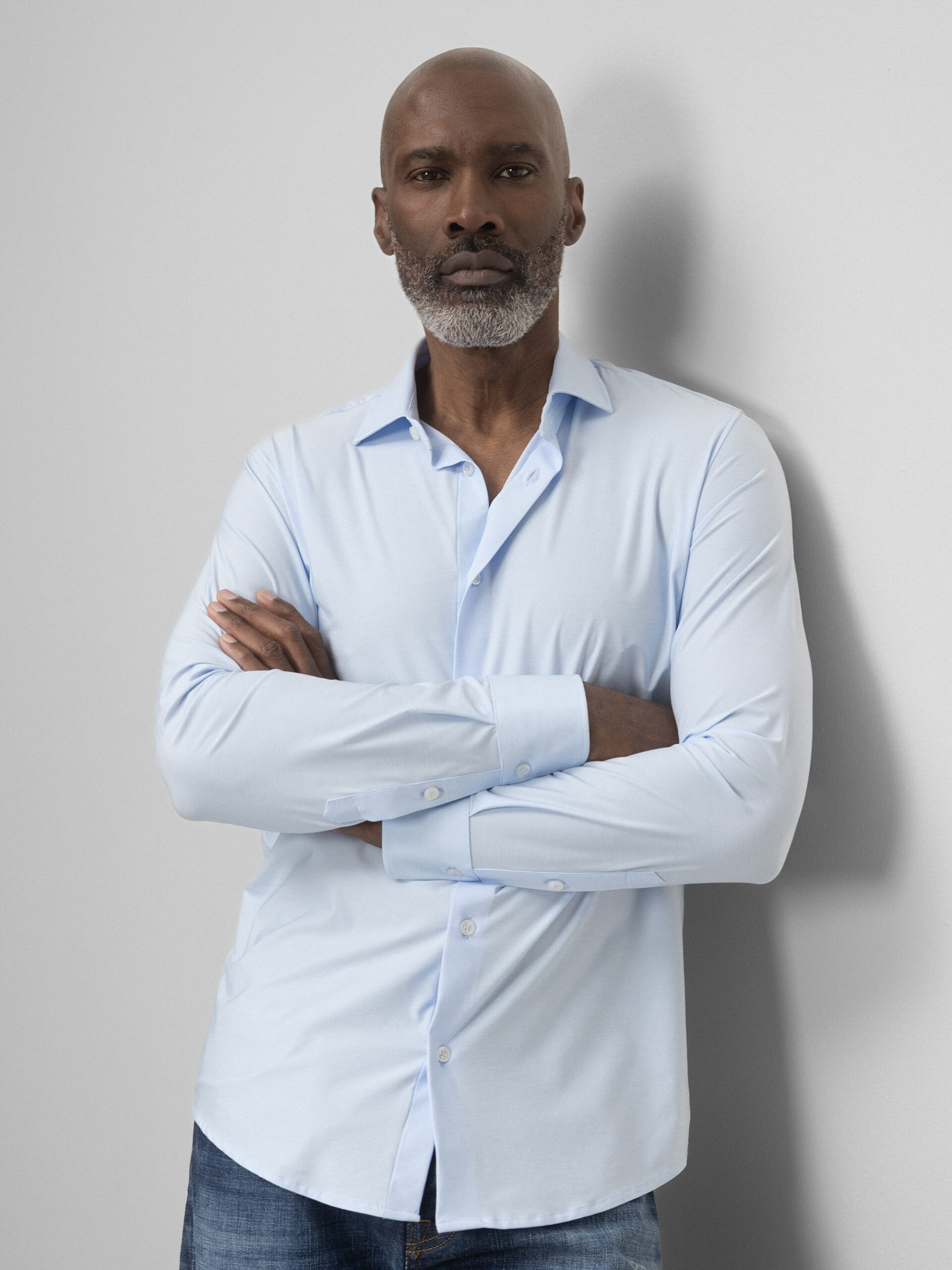 CRUNA Hemd Herren (471 AZZURO)