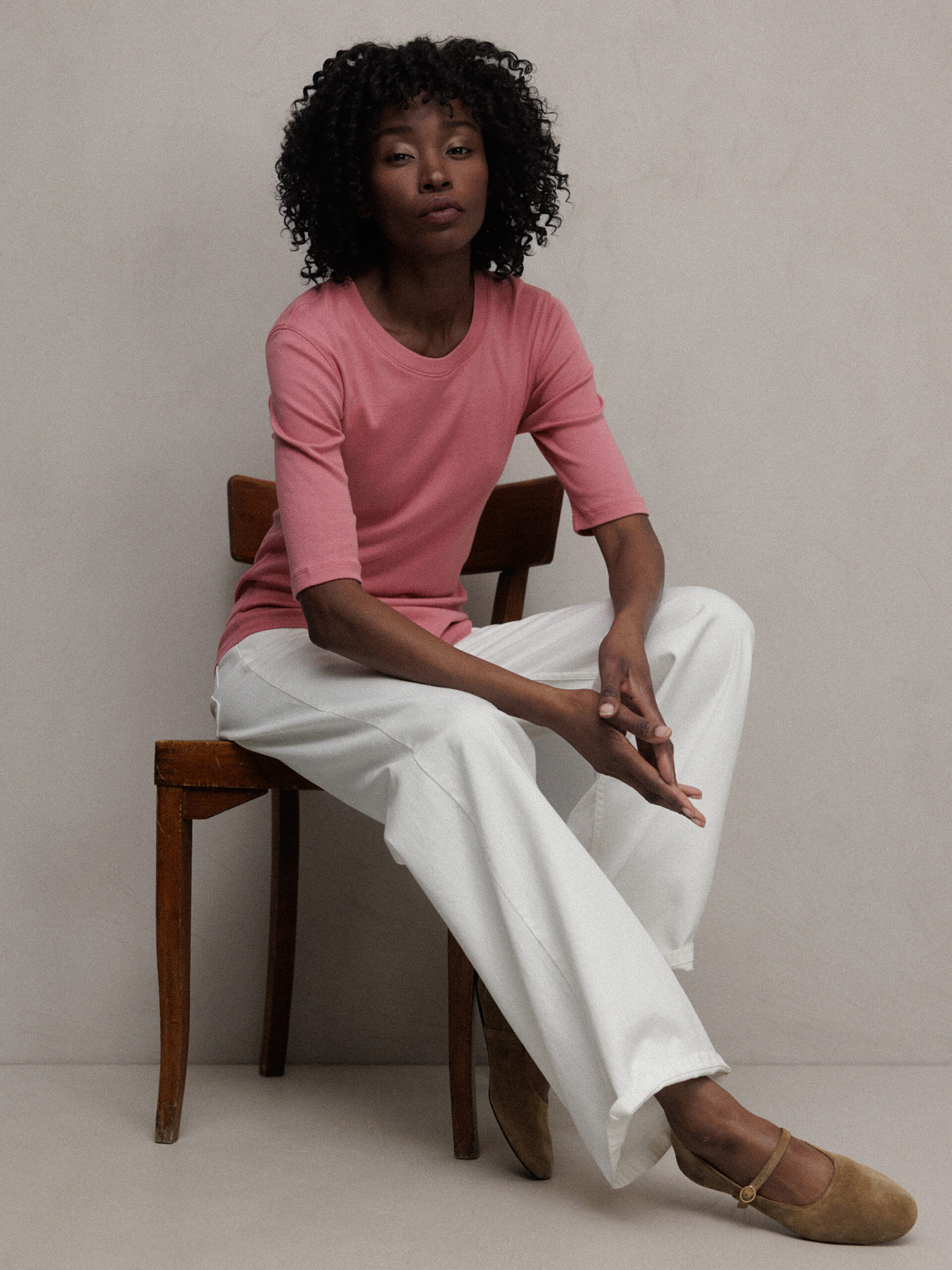 MOS MOSH Shirt aus Baumwolle Damen (349 DUSTY ROSE)