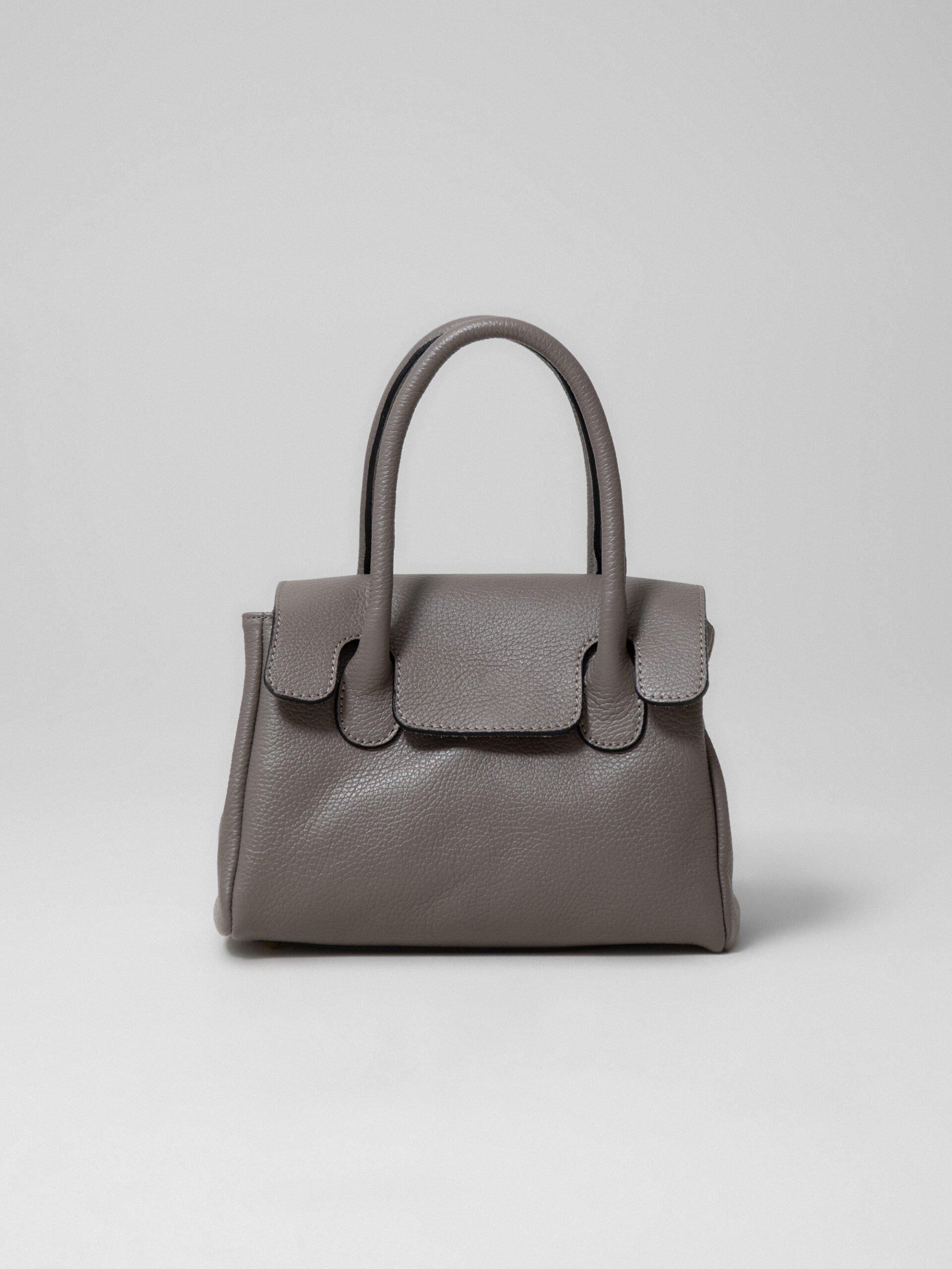 MARLON FIRENZE Handtasche aus Leder Damen (D77 GRIGIO)