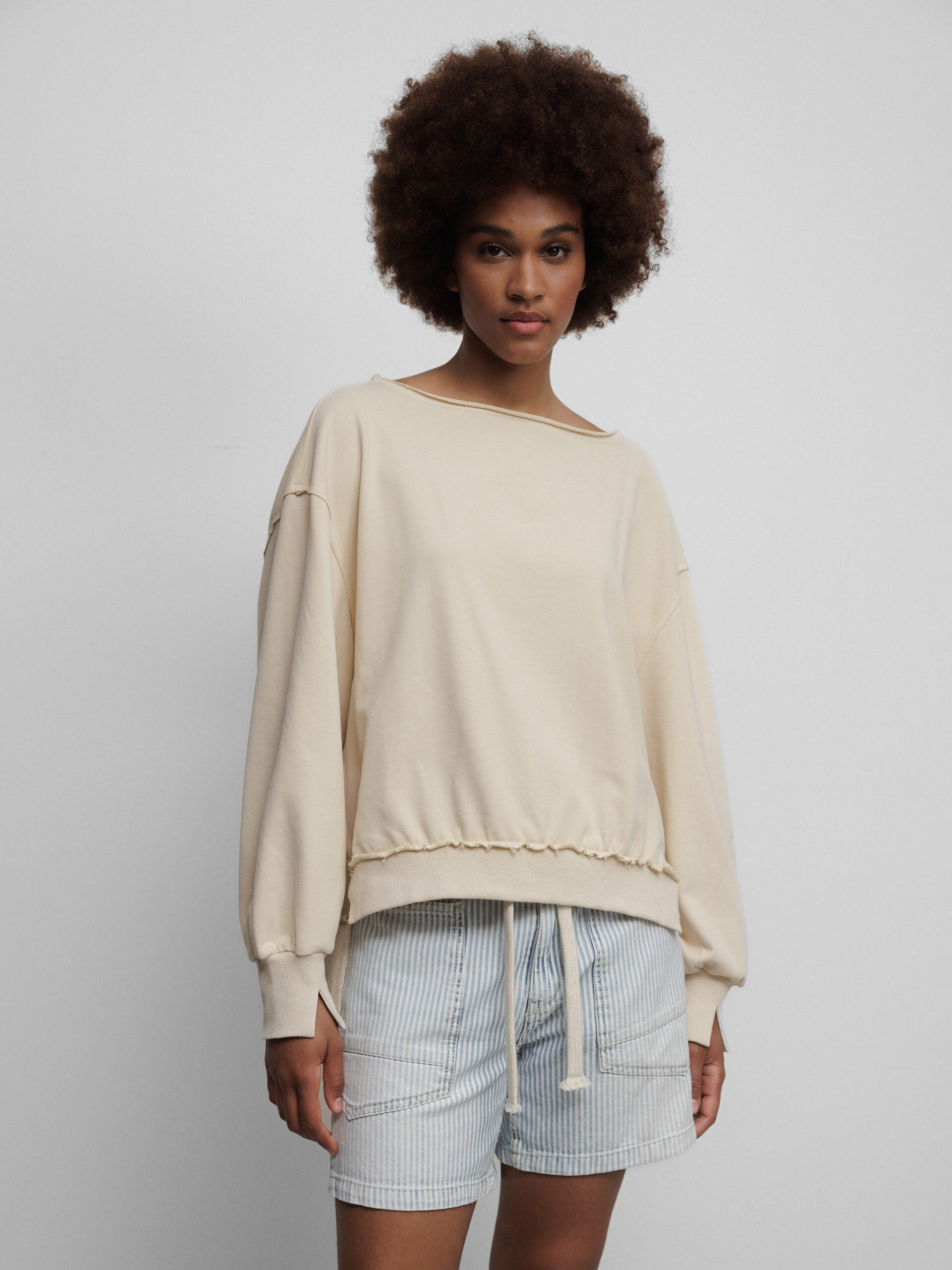 ELIAS RUMELIS Sweatshirt aus Baumwolle Damen (1371 BEIGE)
