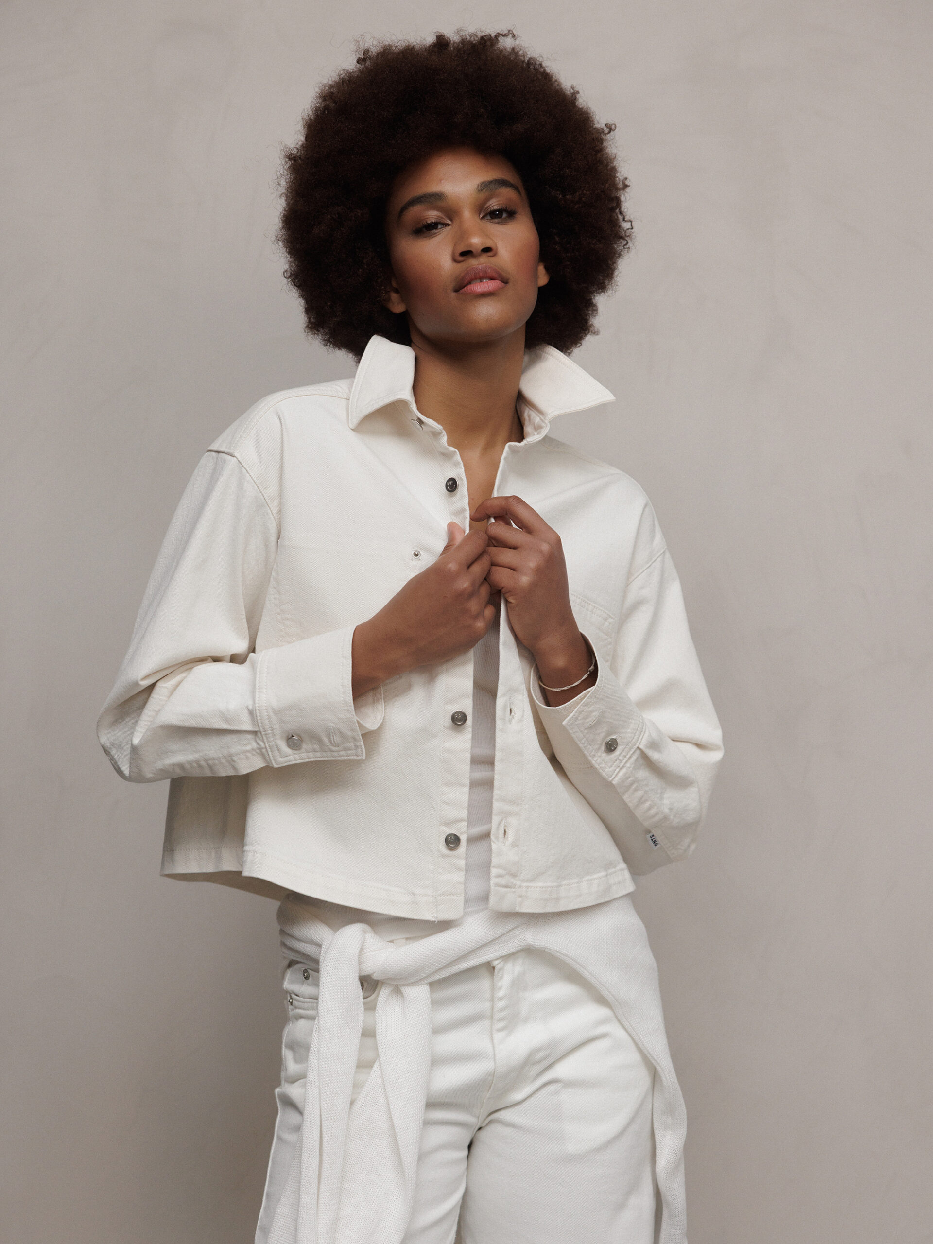 PNTS Jeansjacke Damen (96 WHITE)