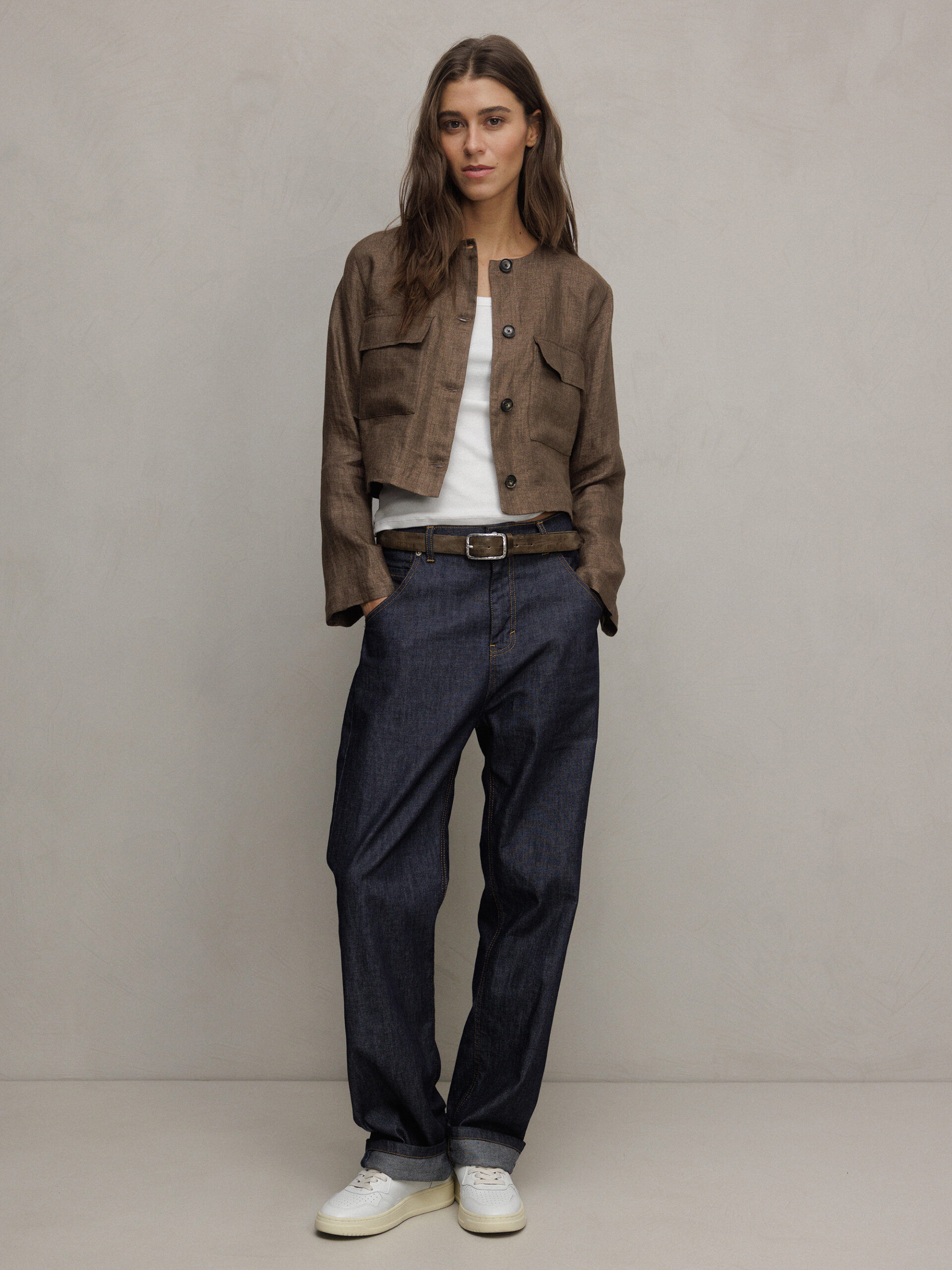 DANIELS Kurzer Blazer Damen (BRAUN 29B)