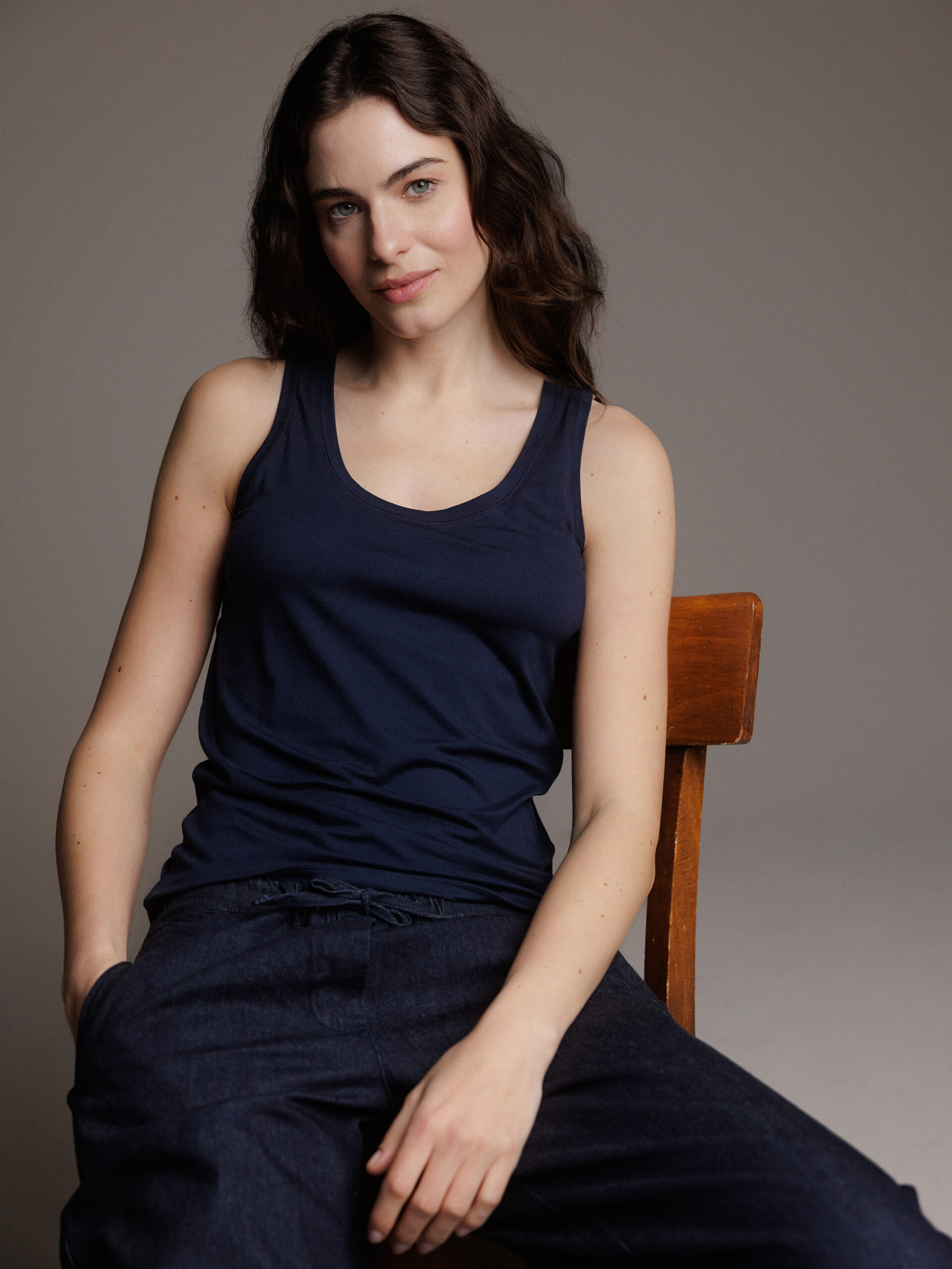 UNIVERSEL Top Damen (3 MARINE)