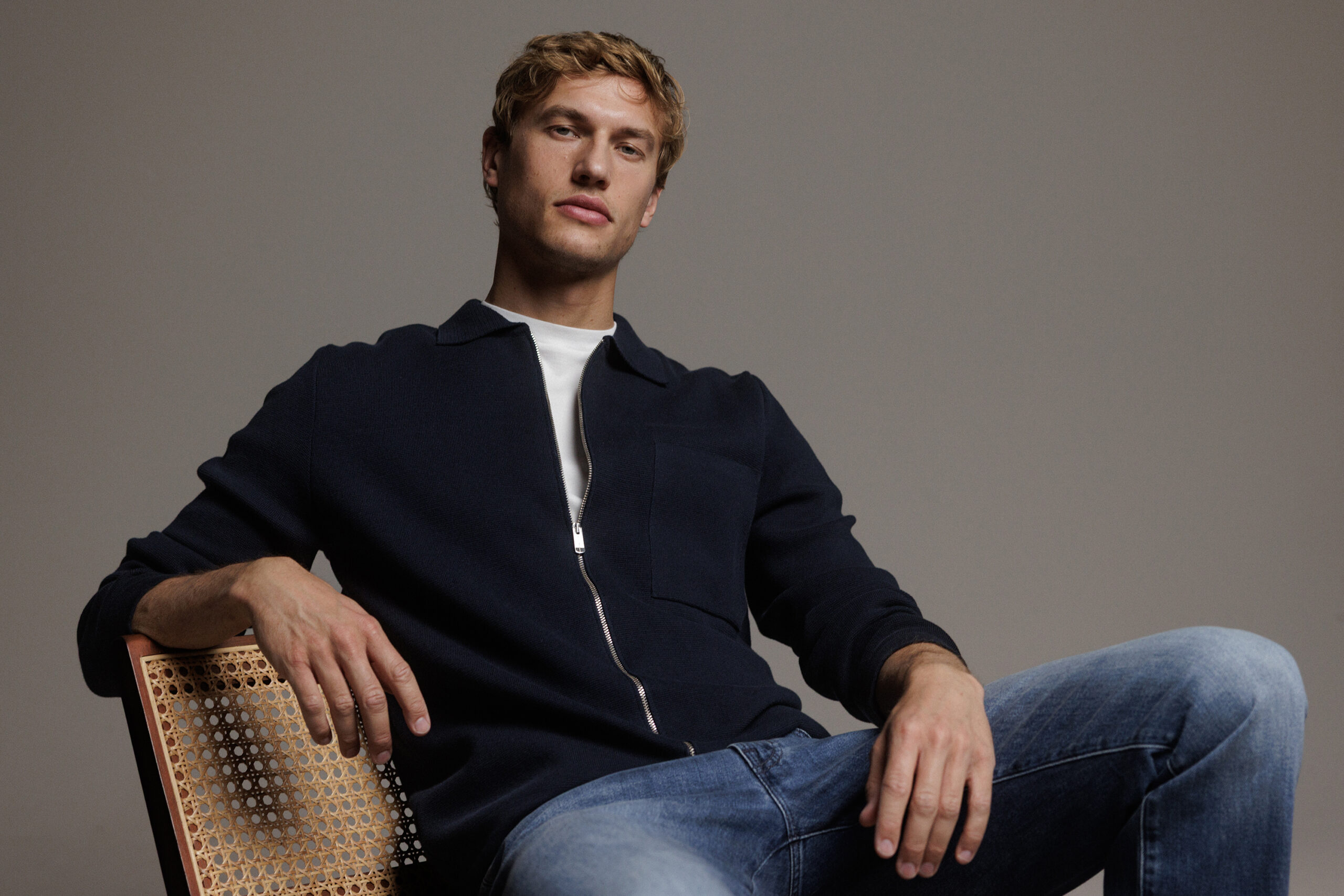 CRUNA Strickjacke aus Baumwolle Herren (511 NOTTE)