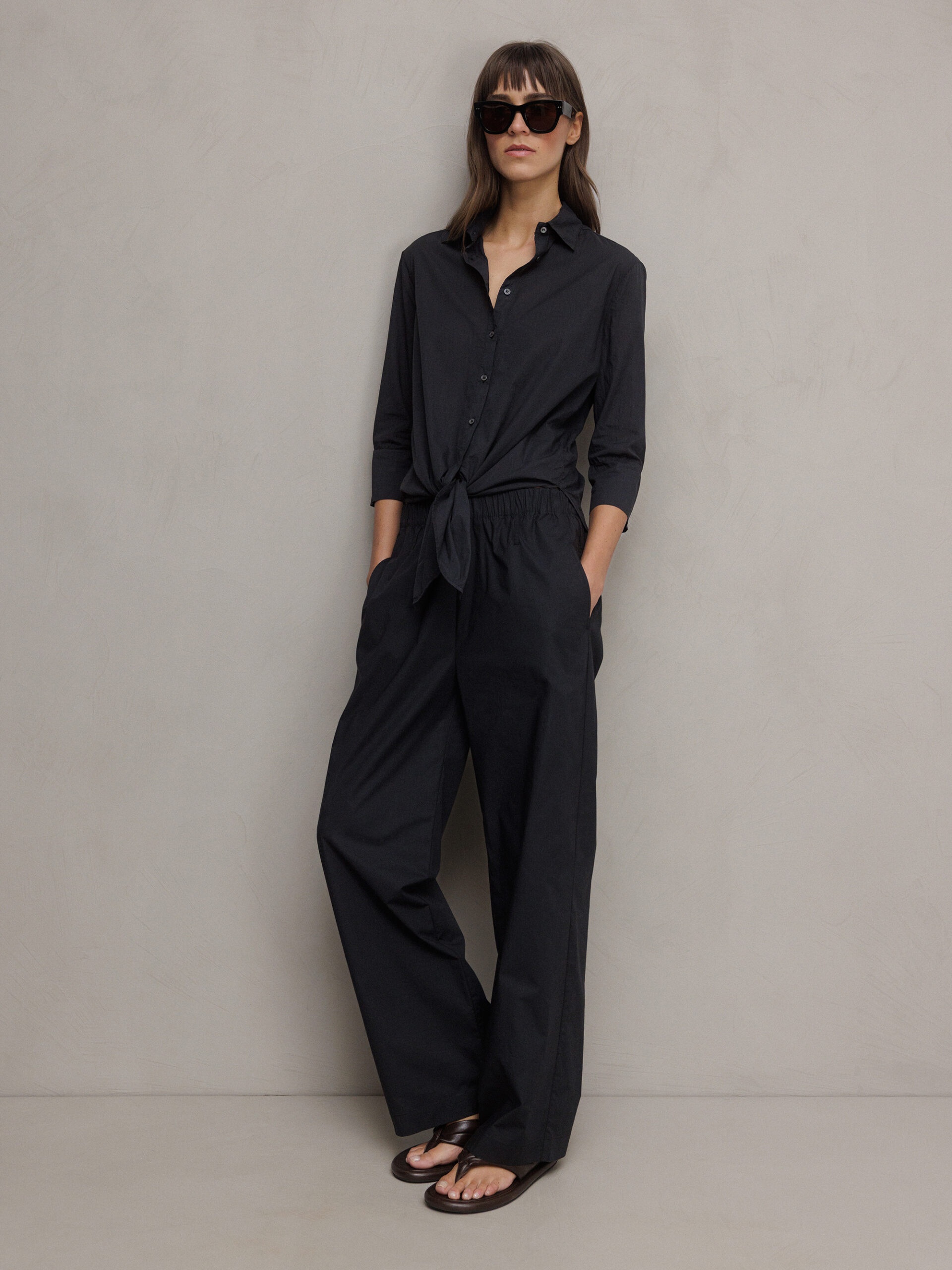 LIS LAREIDA Hose aus Baumwolle Damen (590 NAVY)
