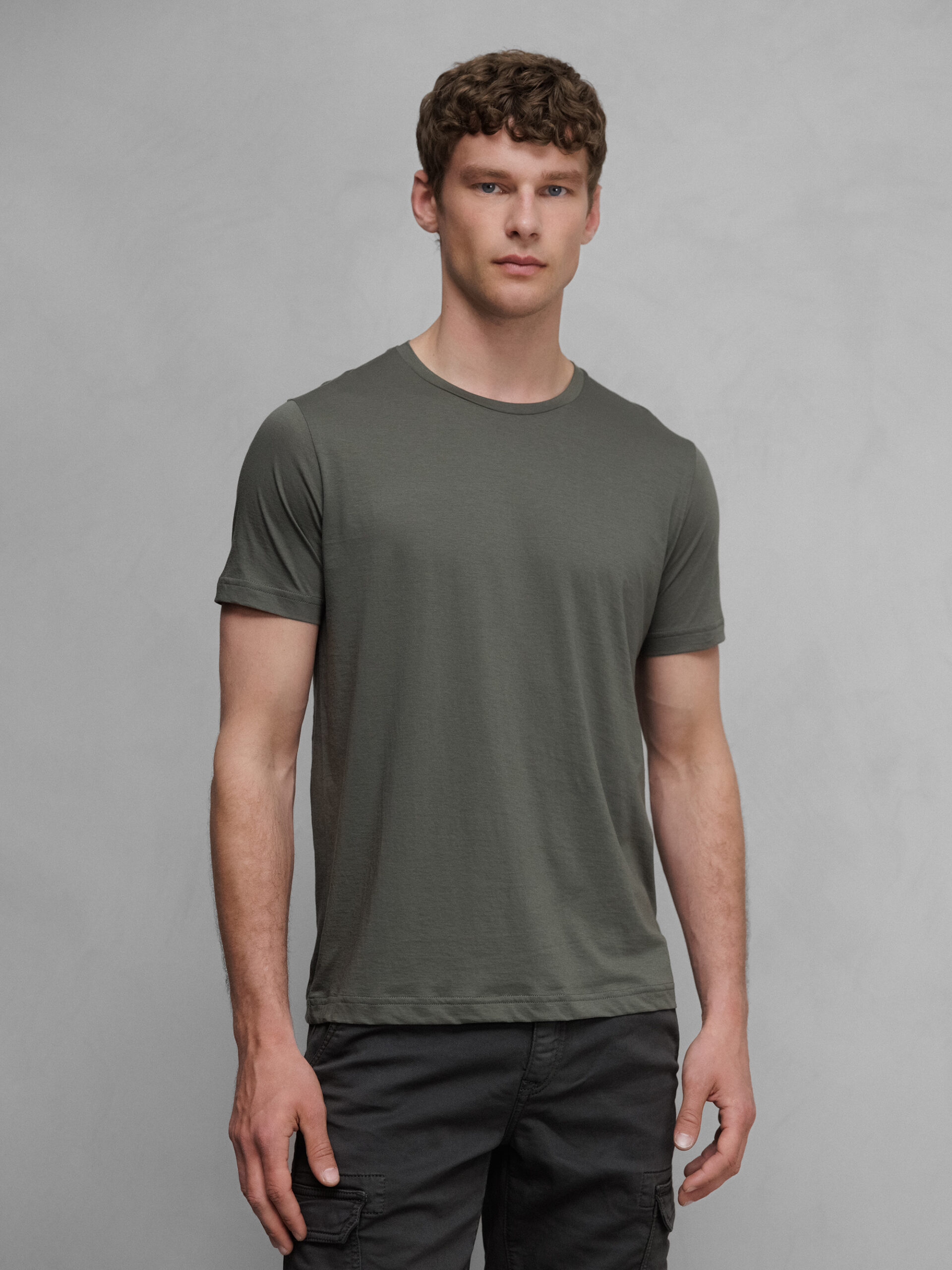 STEFAN BRANDT T-Shirt aus Baumwolle Herren (00700 GRIS TOMILLO)