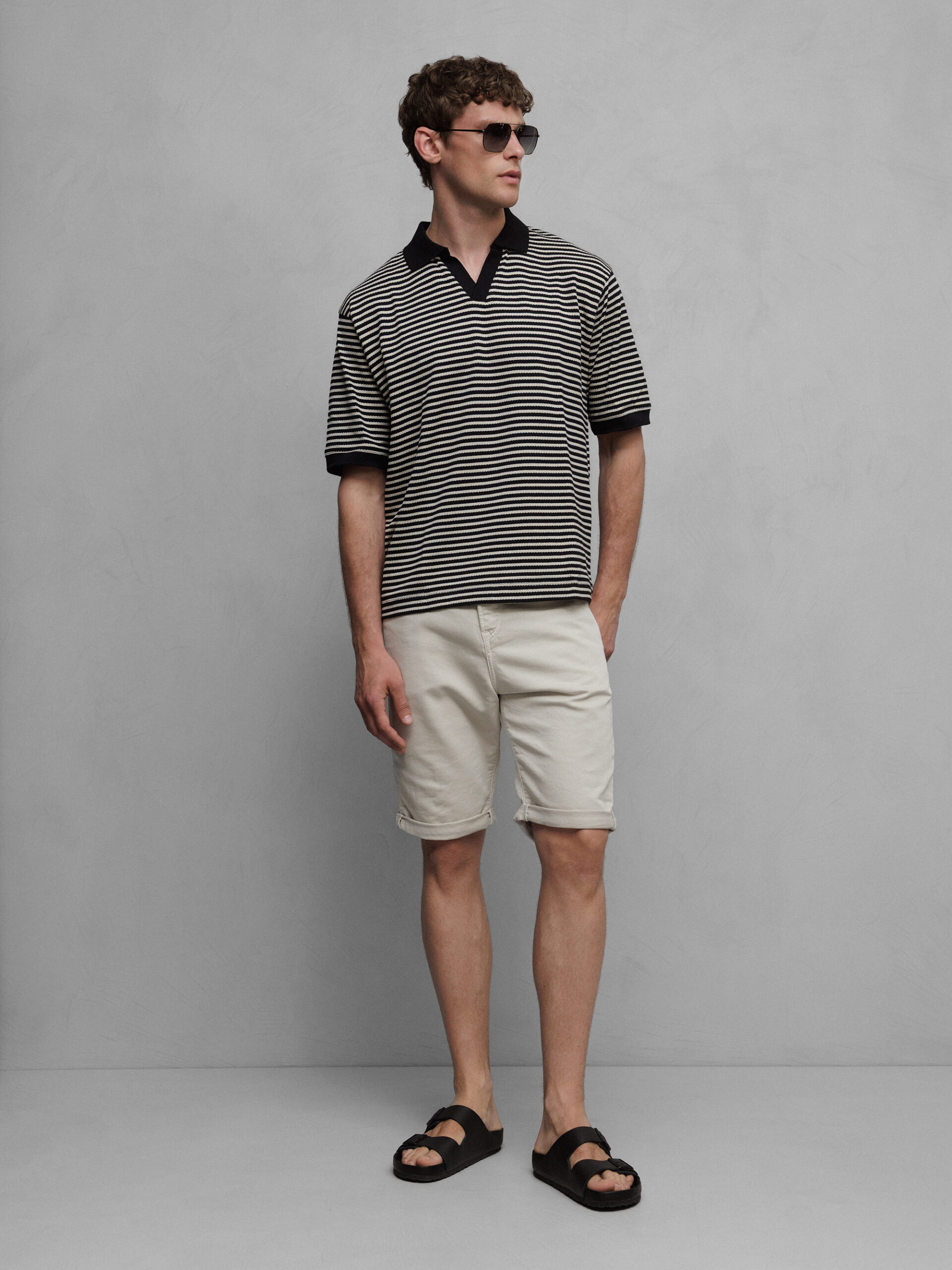 LE TEMPS DES CERISES Bermudas aus Baumwolle Herren (9049 FOG)