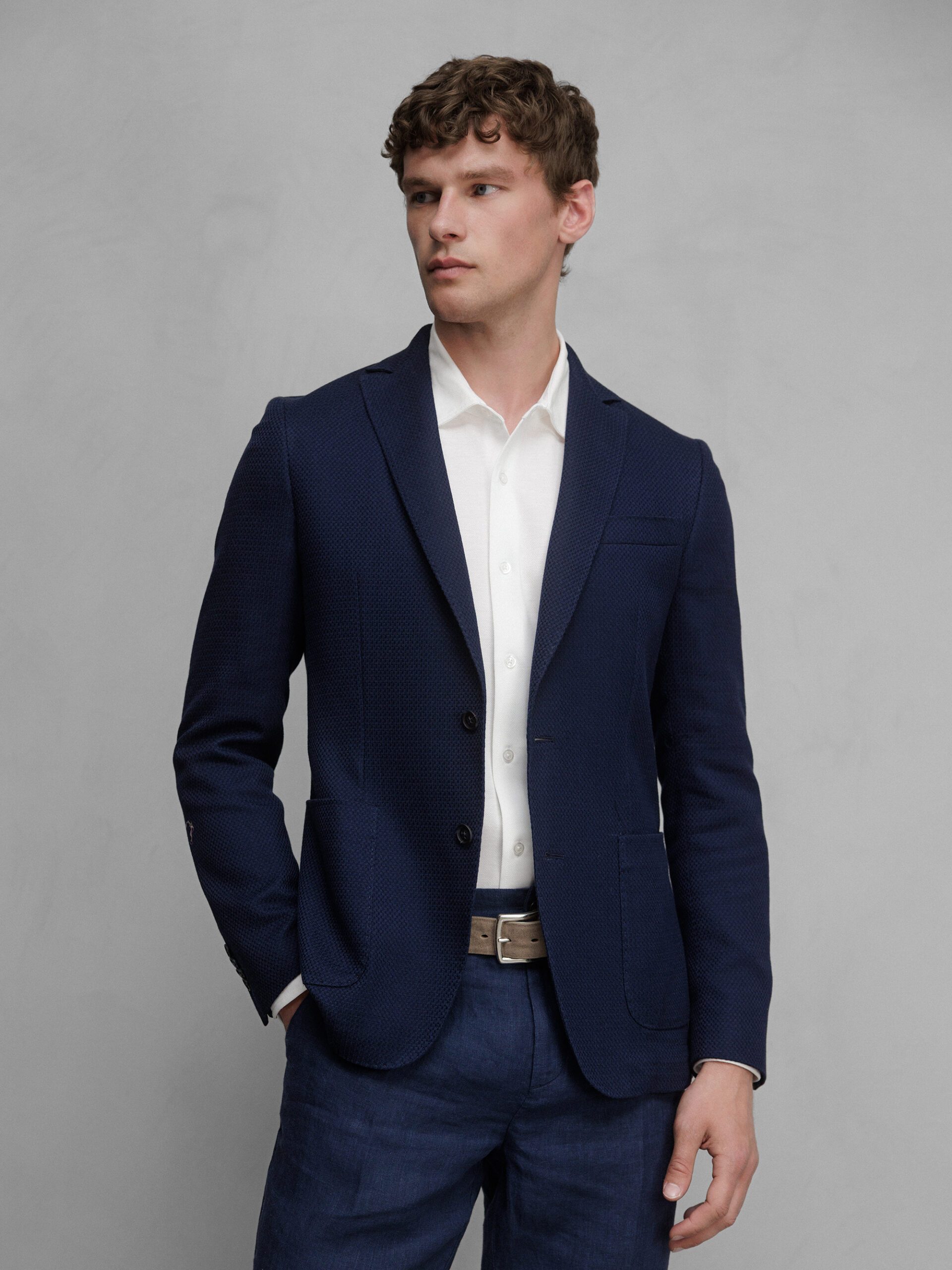ENVELO TREVISO Baumwollsakko Herren (600 NAVY)