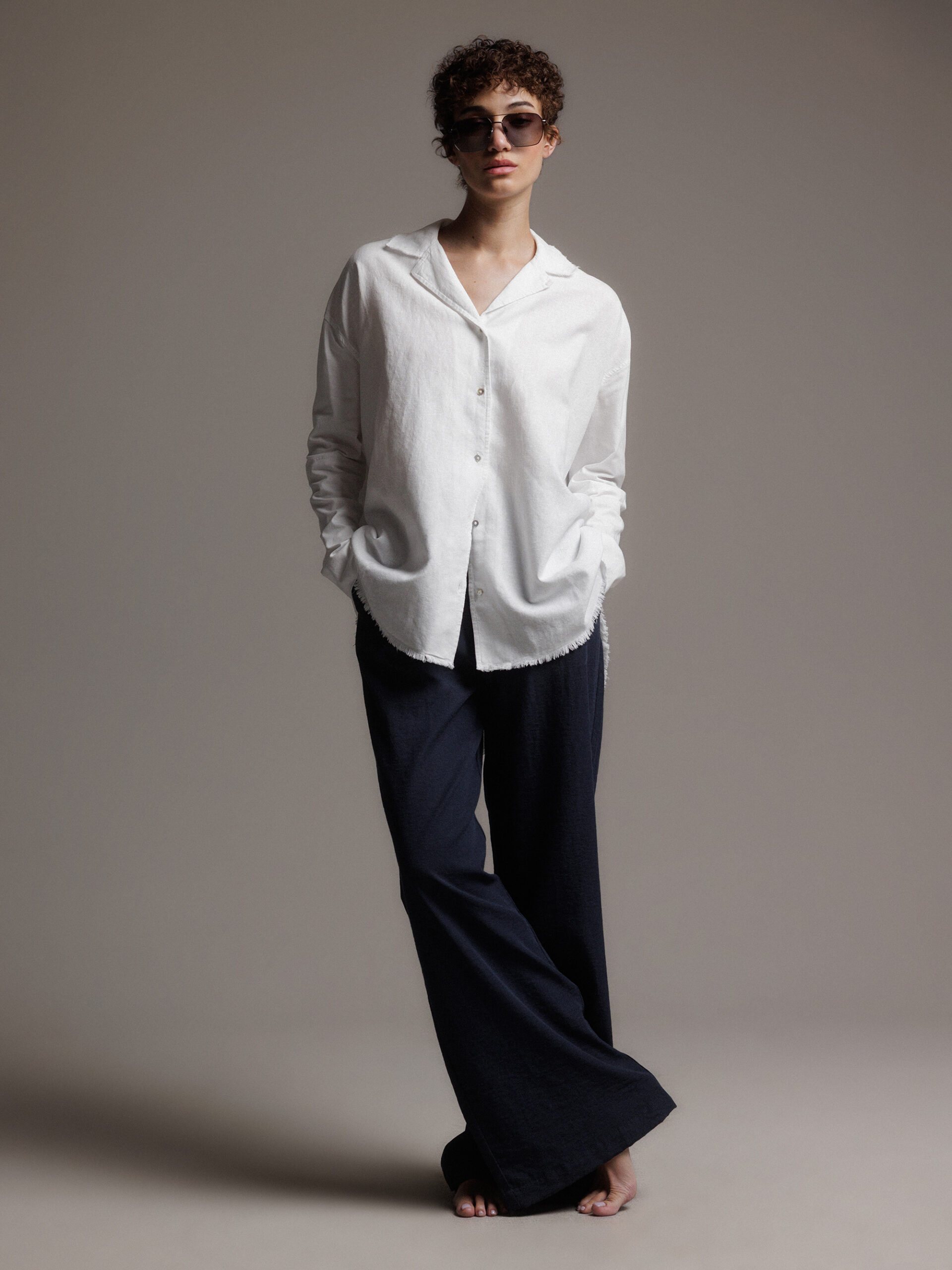 KNIT-TED Weite Hose Damen (412 NIGHT BLUE)