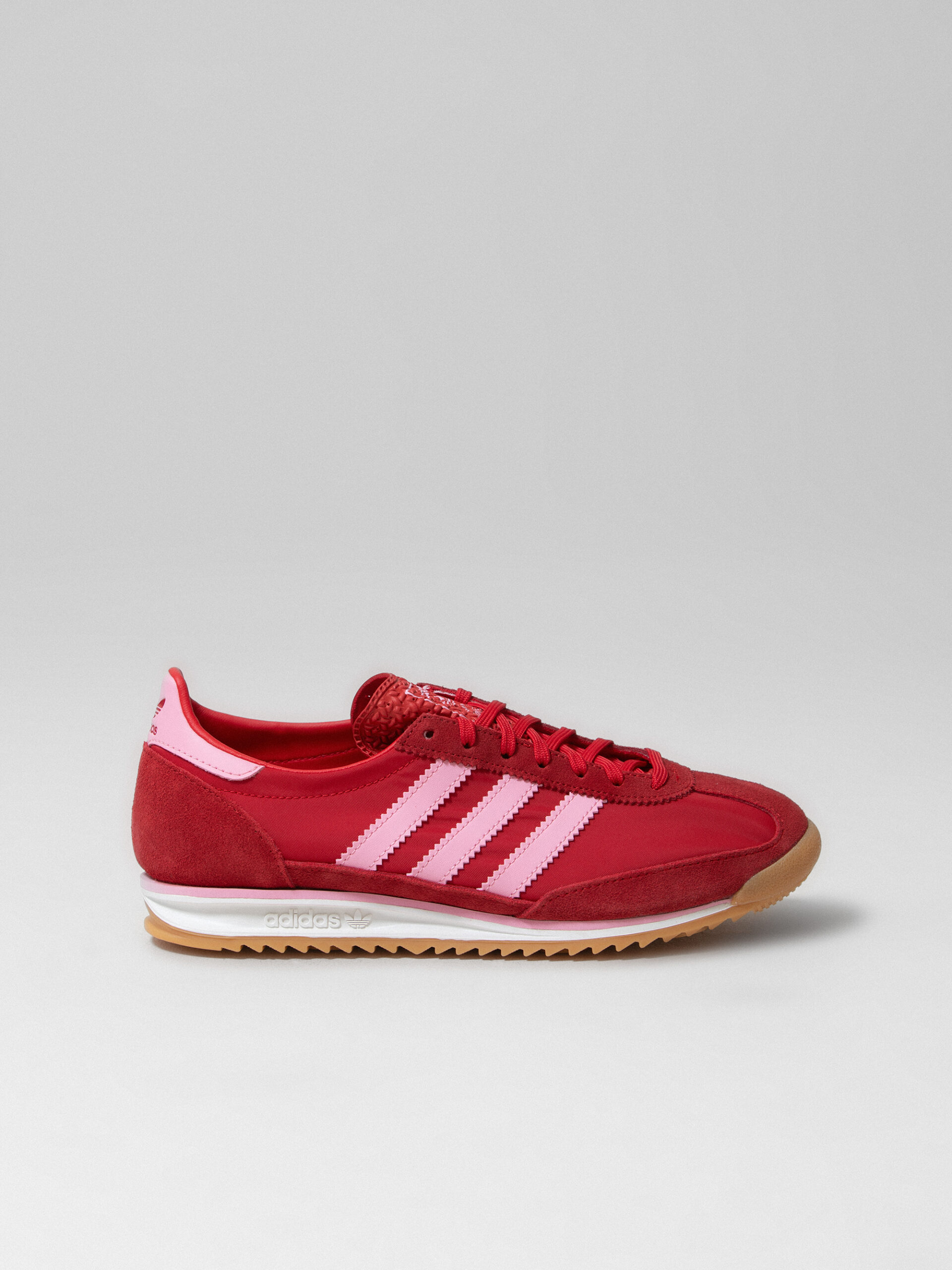 ADIDAS Sneaker mit Lederapplikationen Damen (IH4522 ROT/PINK)