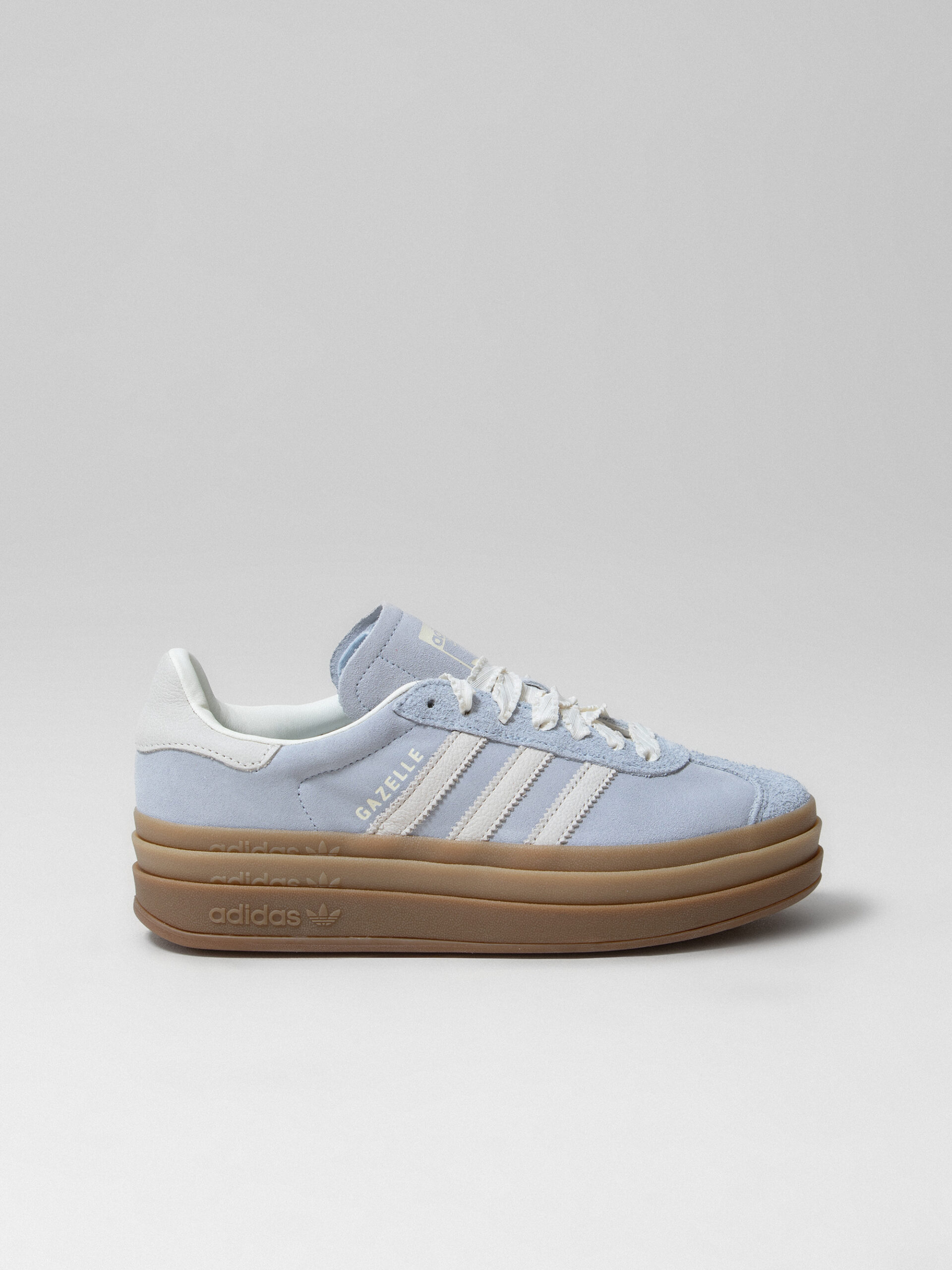 ADIDAS Plateau- Sneaker aus Veloursleder Damen (IH4210 BLEU/WHITE)