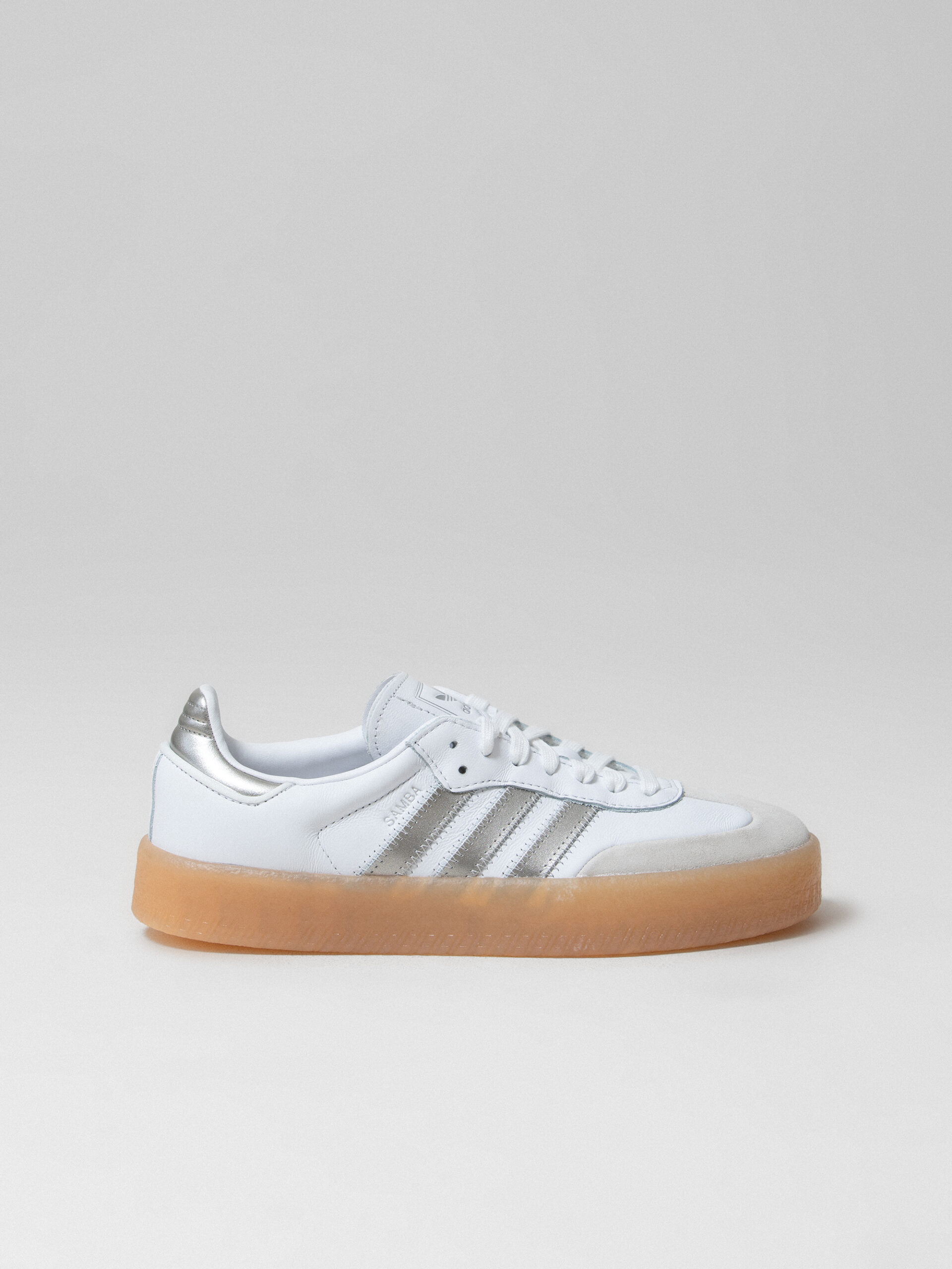 ADIDAS Plateau- Sneaker aus Leder Damen (JS3943 WHITE/SILVER)