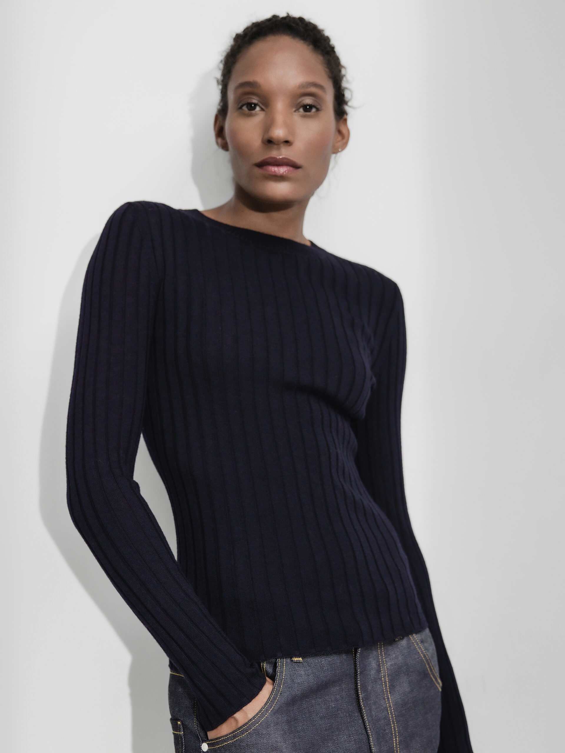 DANIELS Pullover aus Merinowolle Damen (NAVY 5104711)