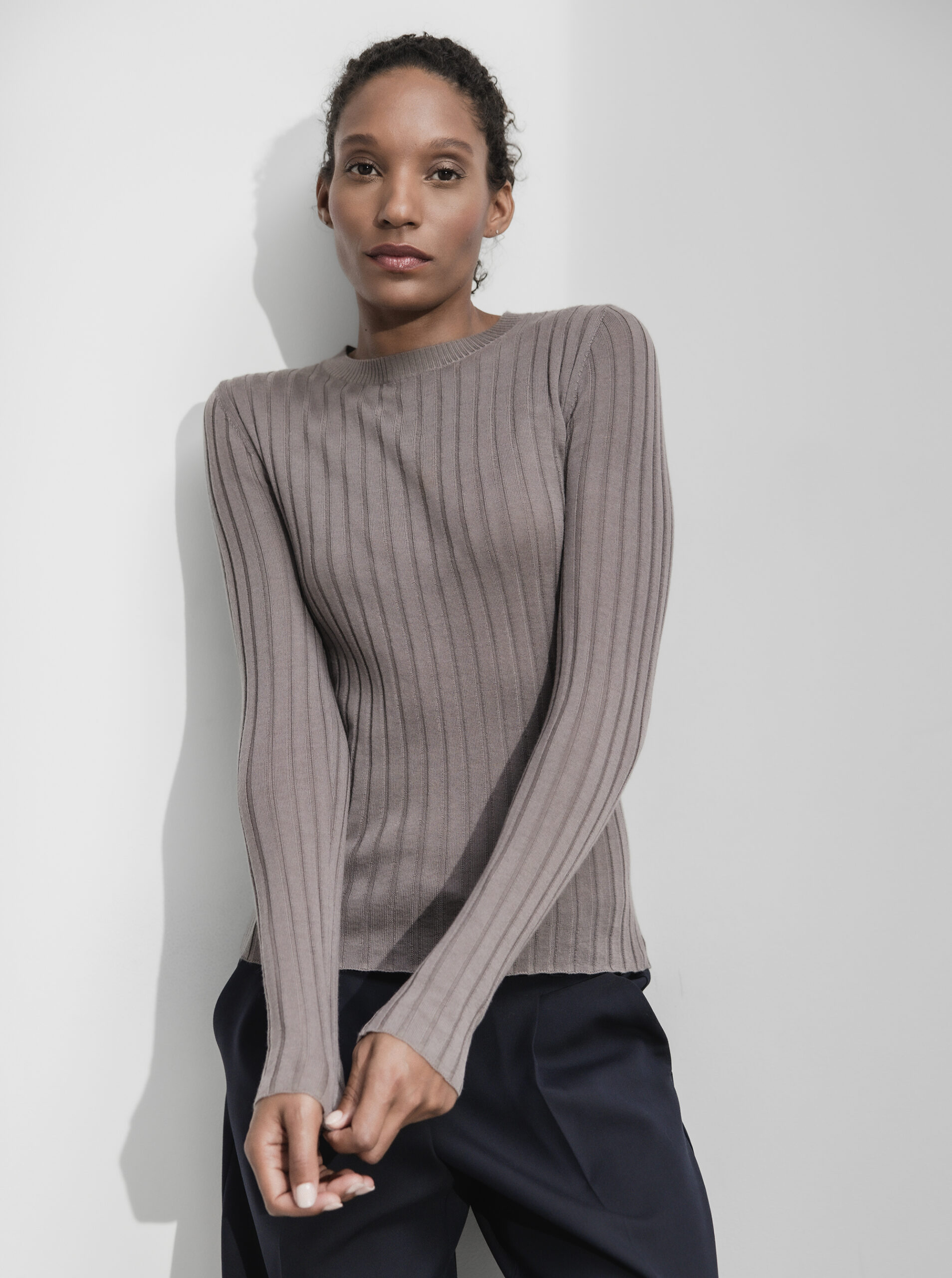 DANIELS Pullover aus Merinowolle Damen (TAUPE 211782)