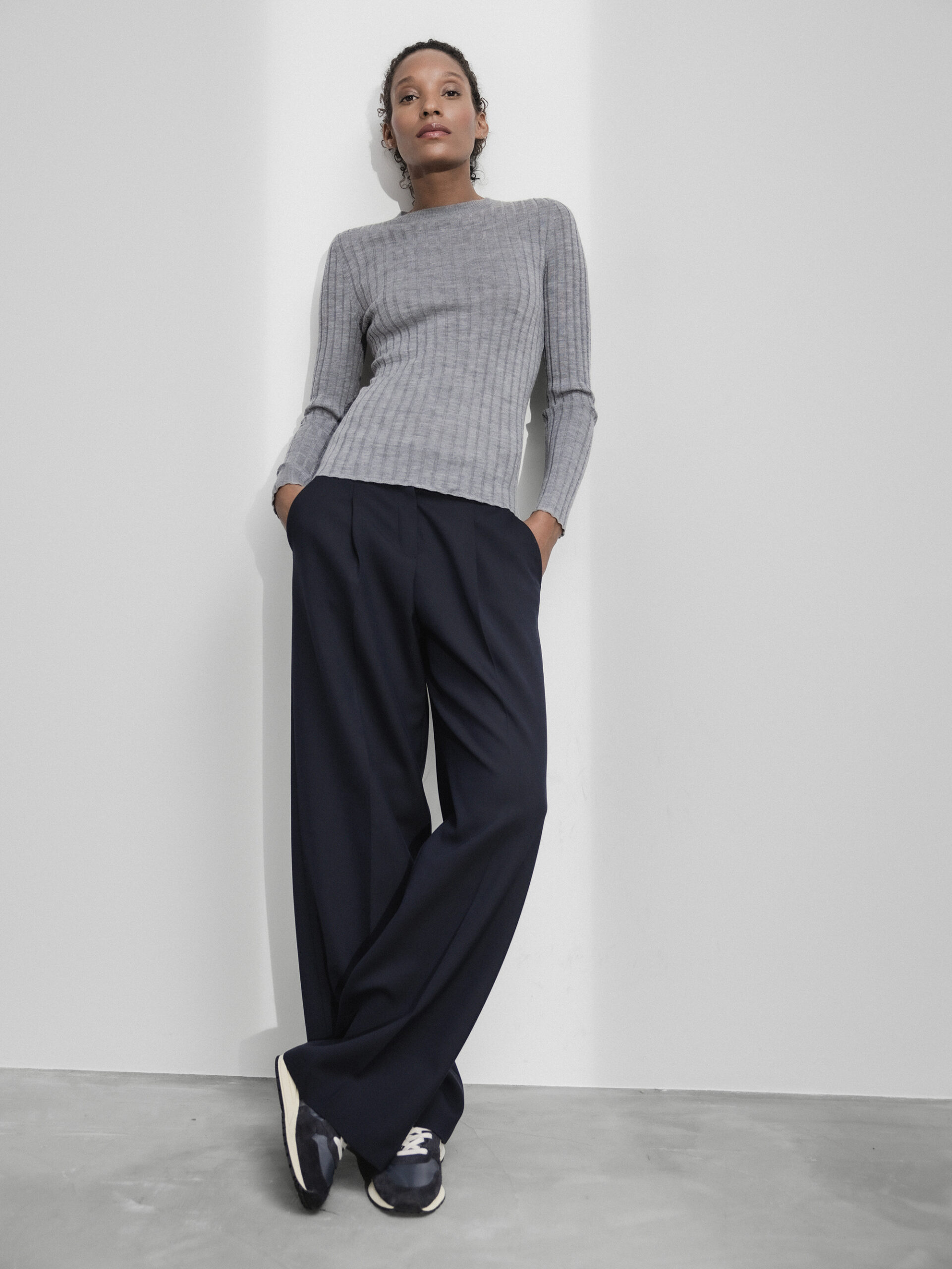 DANIELS Pullover aus Merinowolle Damen (GRAU MEL. 245499)