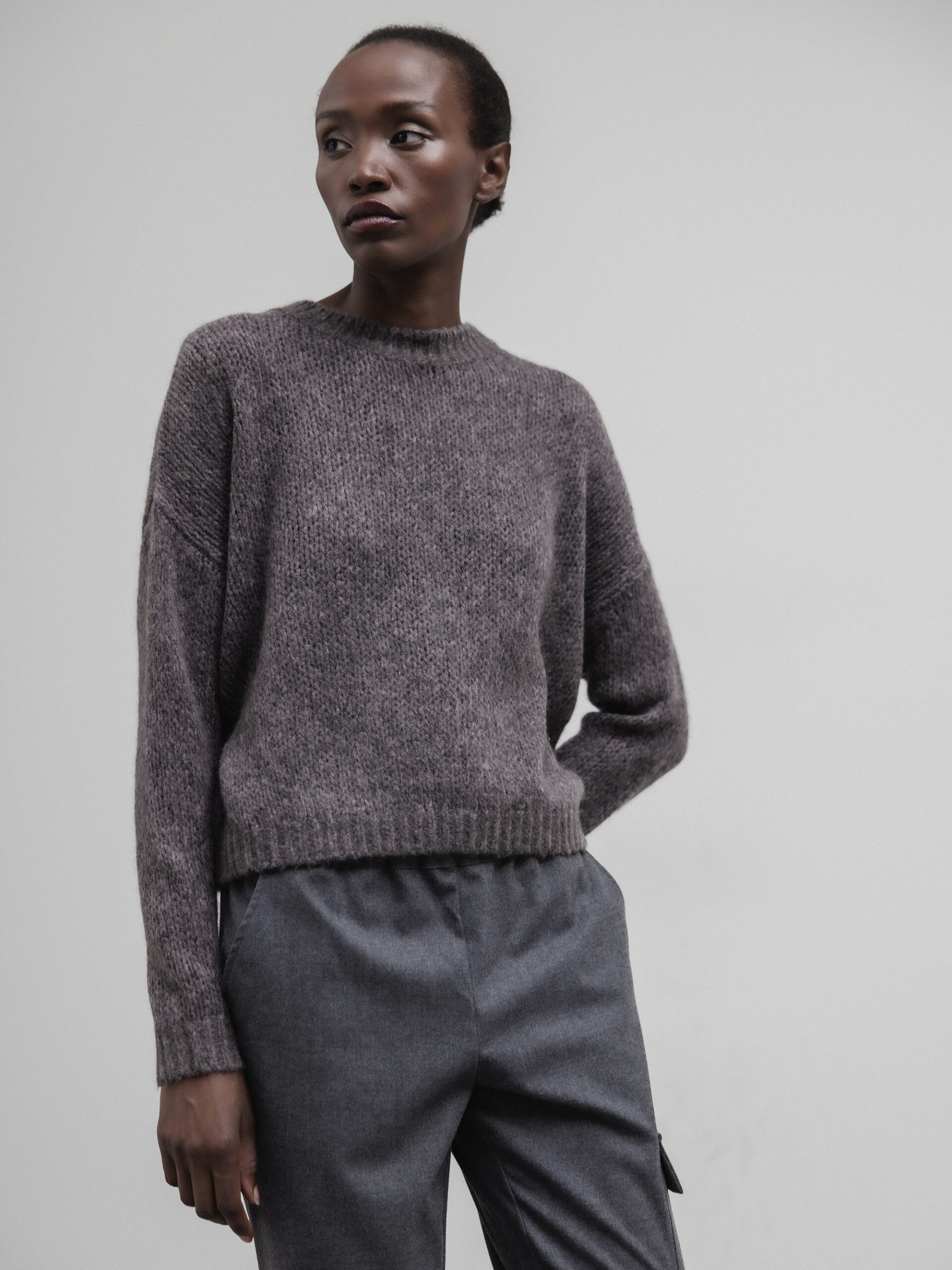 DANIELS Pullover aus Merinowolle Damen (D.BRAUN MEL. 18006)