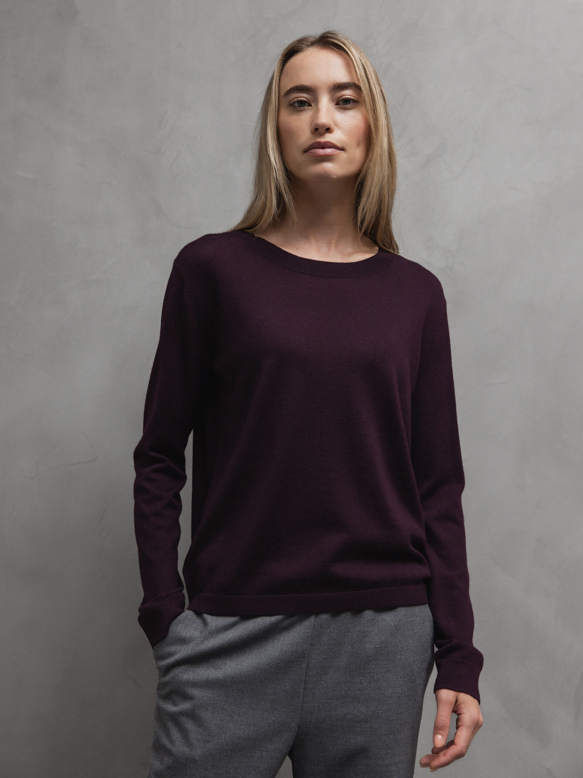 DANIELS Pullover aus Merinowolle Damen (BORDEAUX 141493)