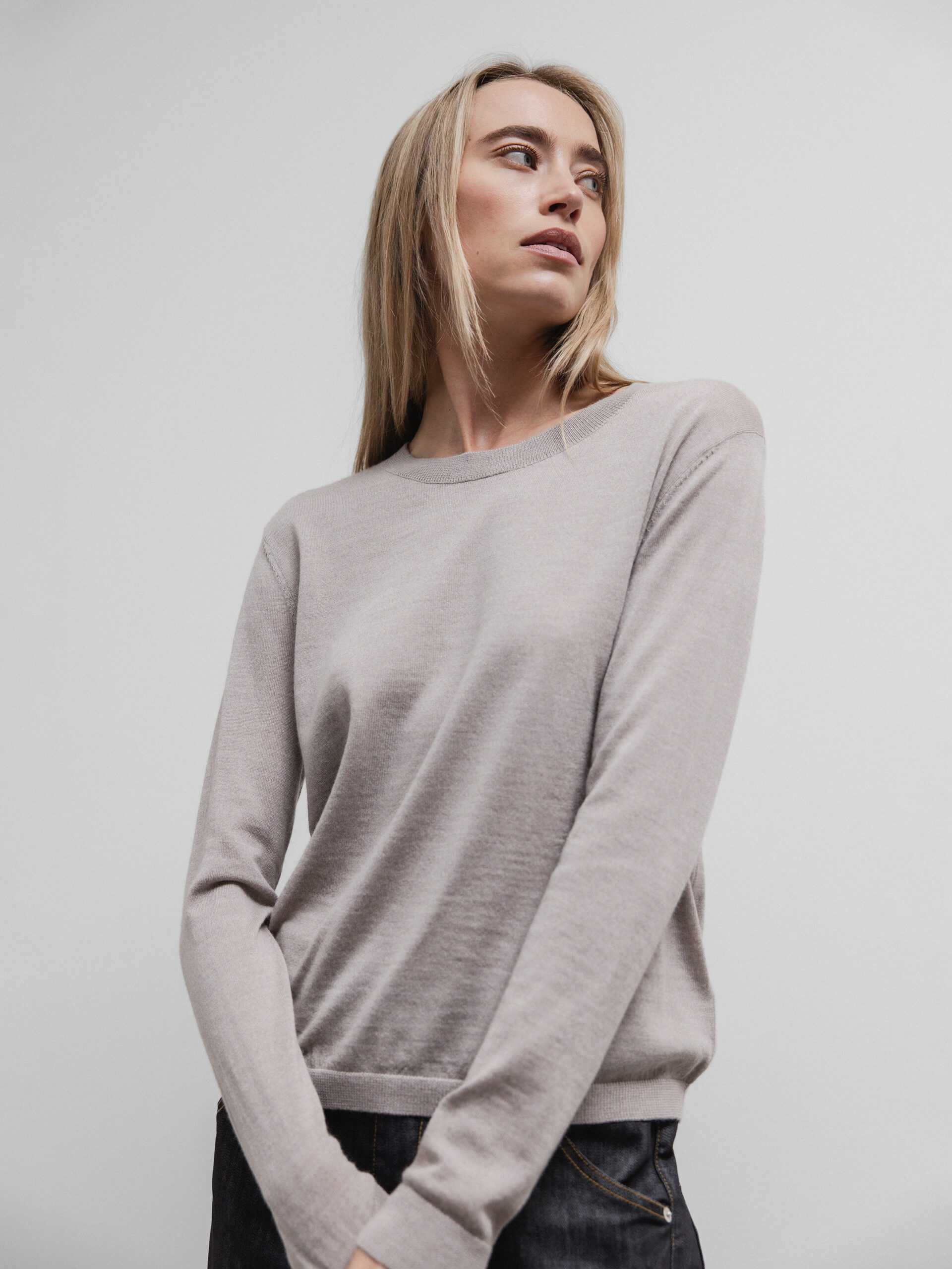 DANIELS Pullover aus Merinowolle Damen (SAND MEL.VP225484)