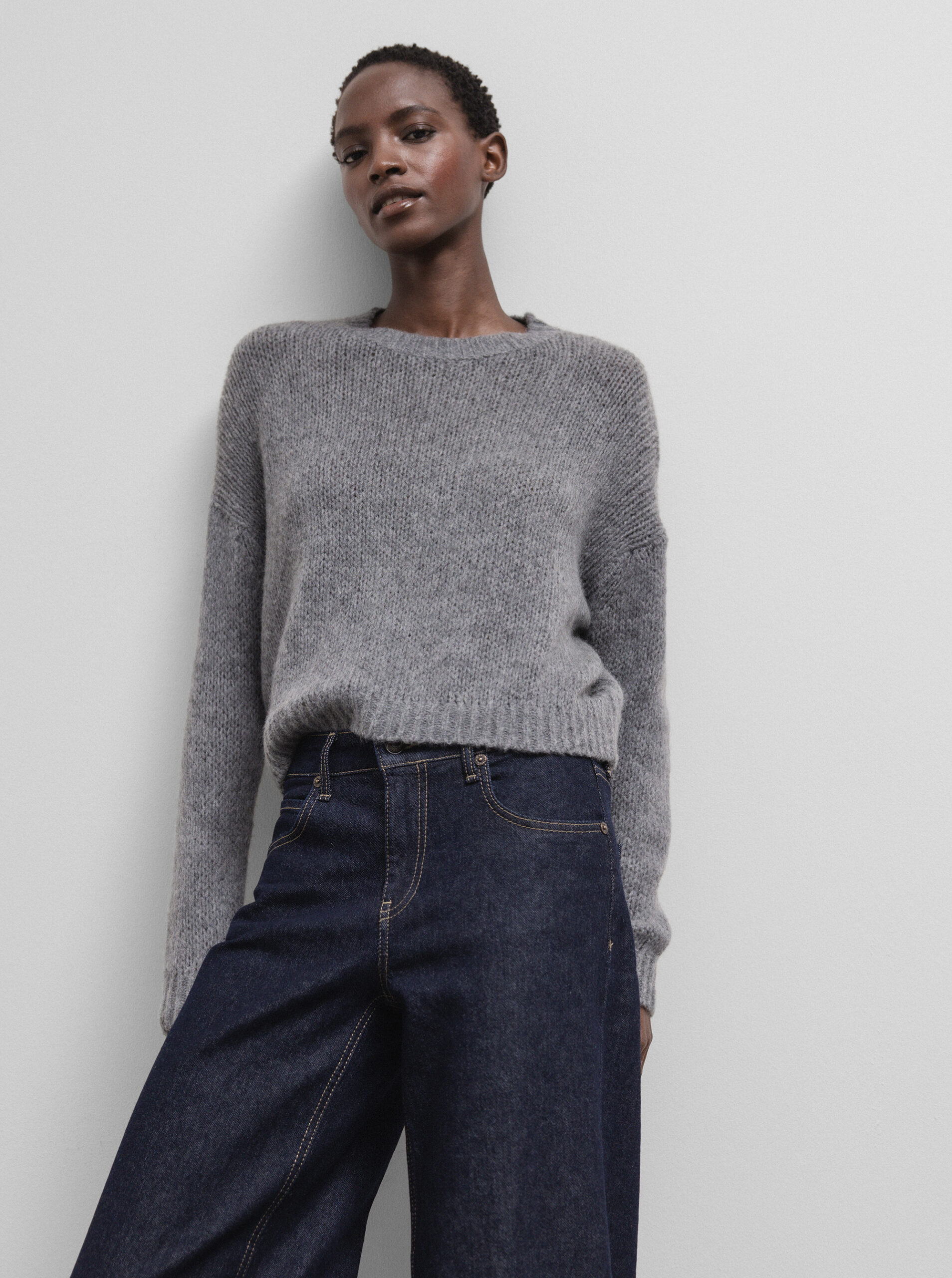 DANIELS Pullover aus Merinowolle Damen (D.GRAU MEL. 18039)