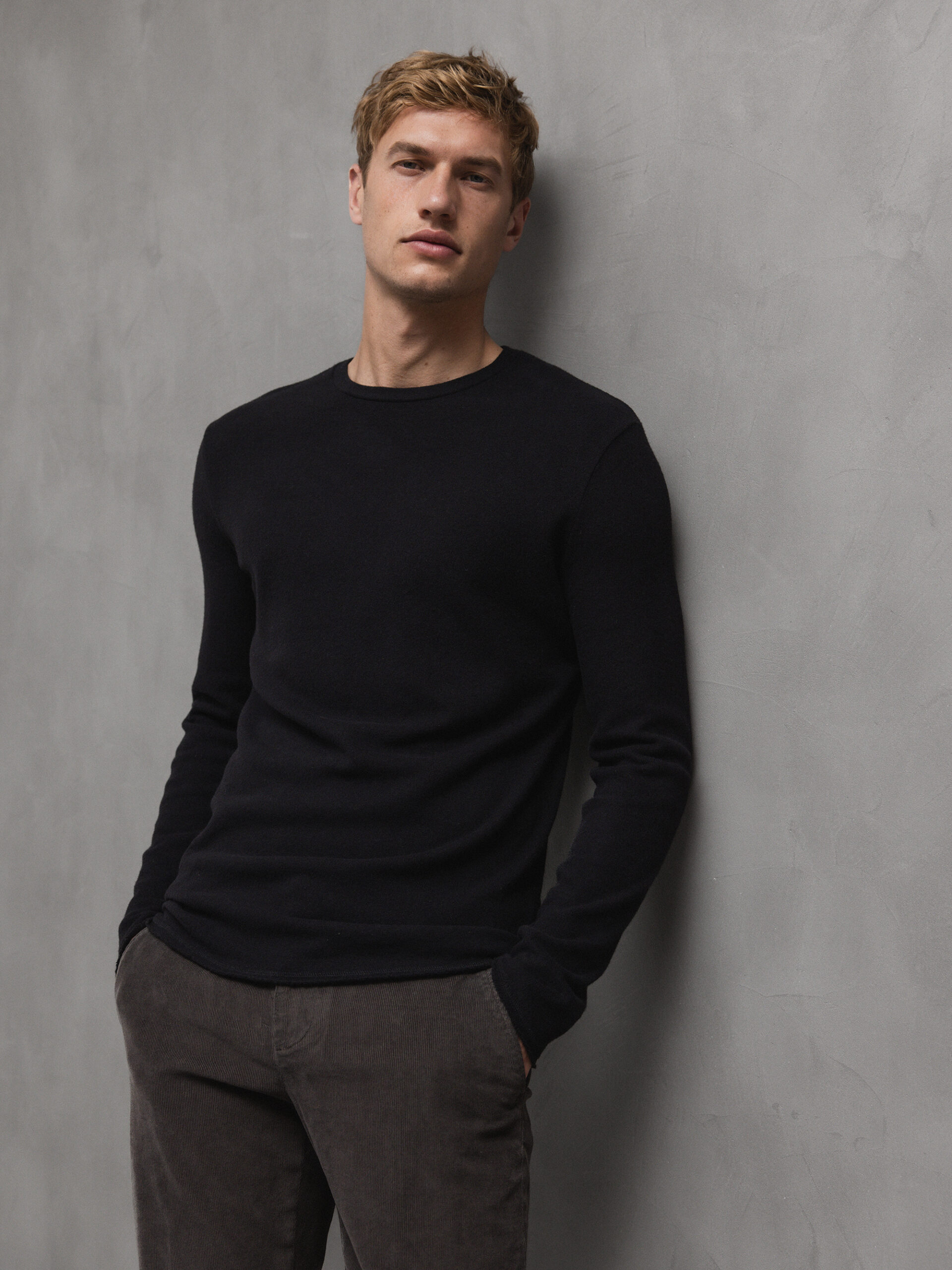 KIEFERMANN Langarmshirt Herren (02 SCHWARZ)