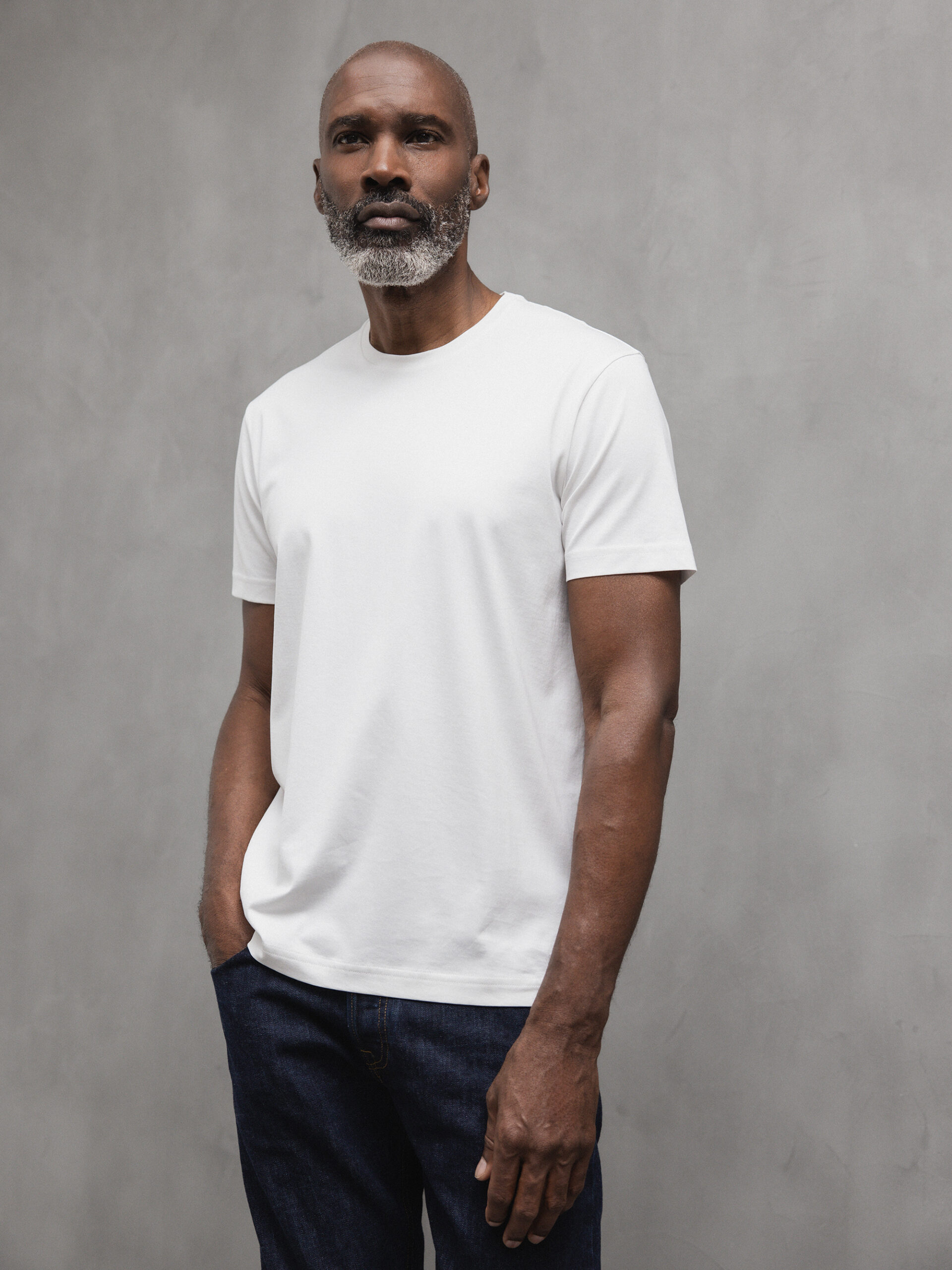 STEFAN BRANDT T-Shirt aus Baumwolle Herren (00.001 WEISS)